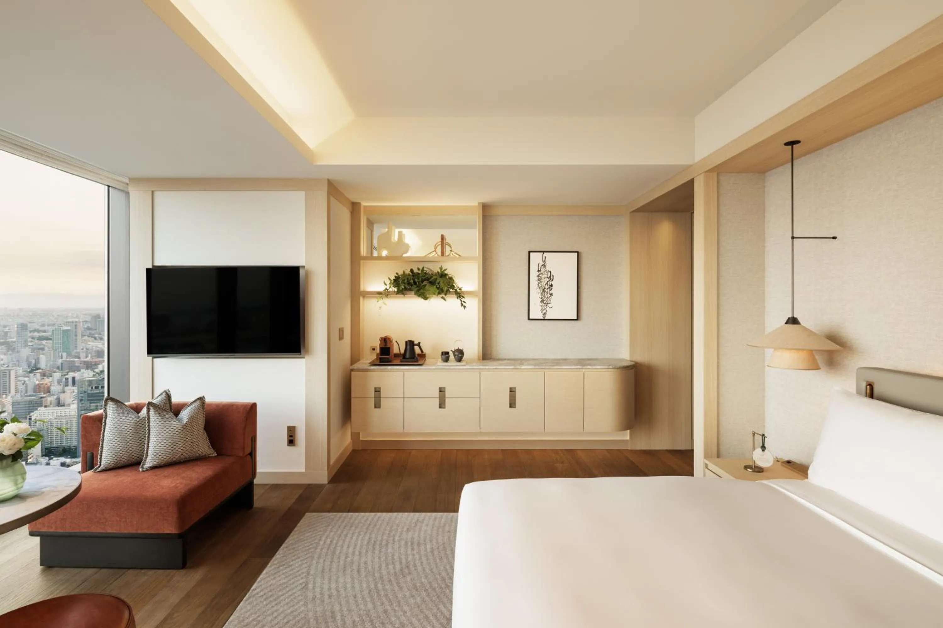 Bed in Fairmont Tokyo