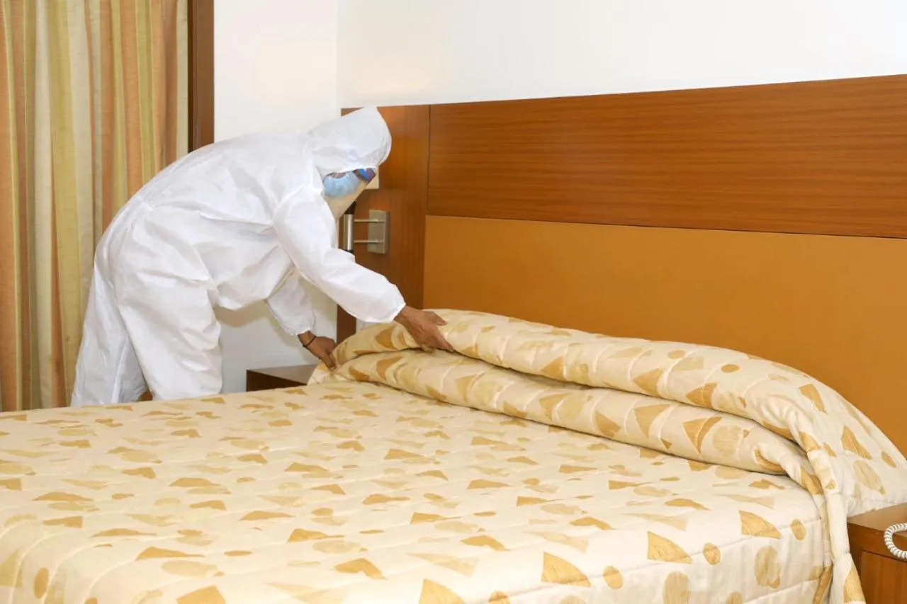 Bed in Hotel Silver Palace