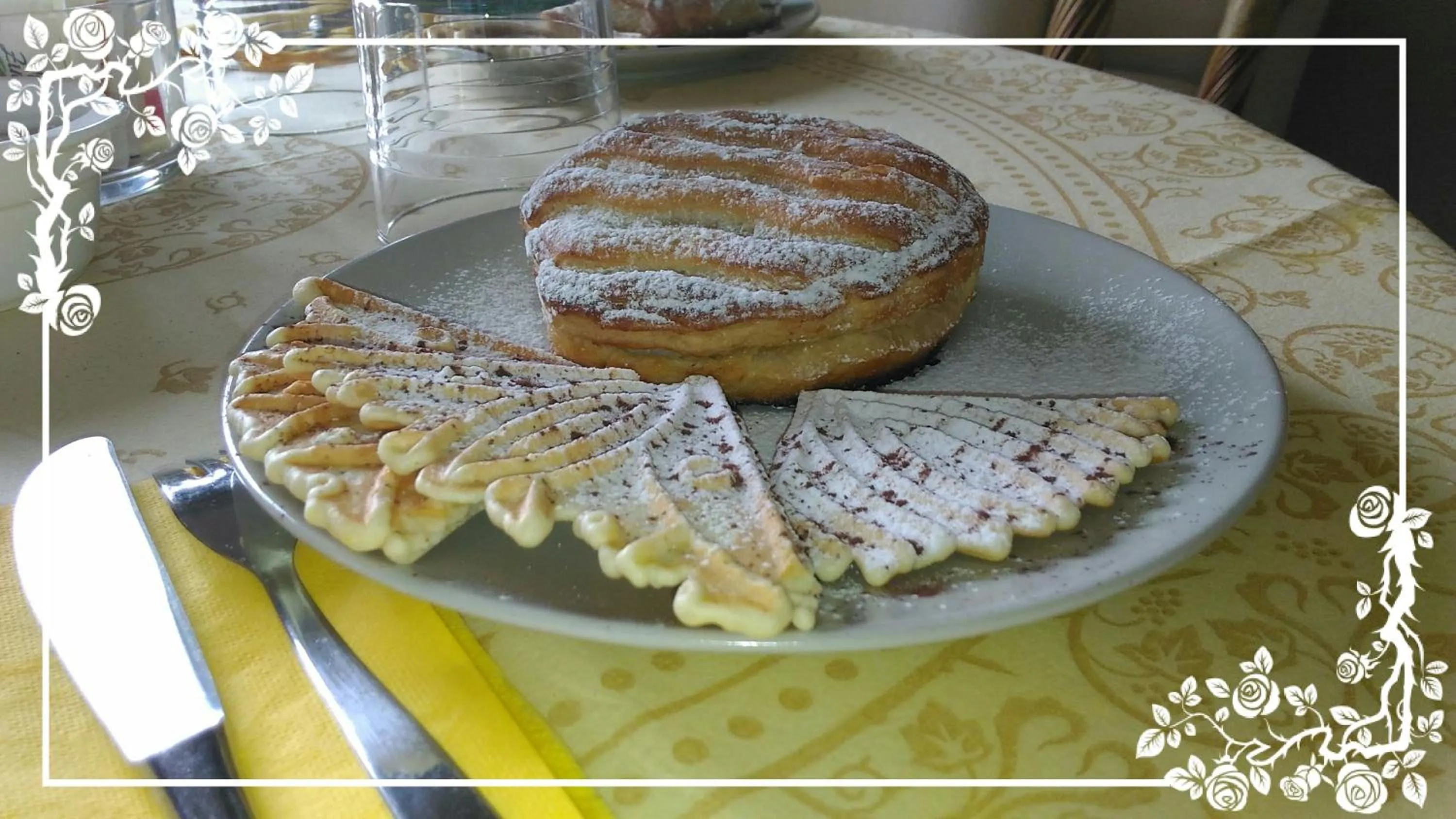 Italian breakfast in B&B Villa Raineri
