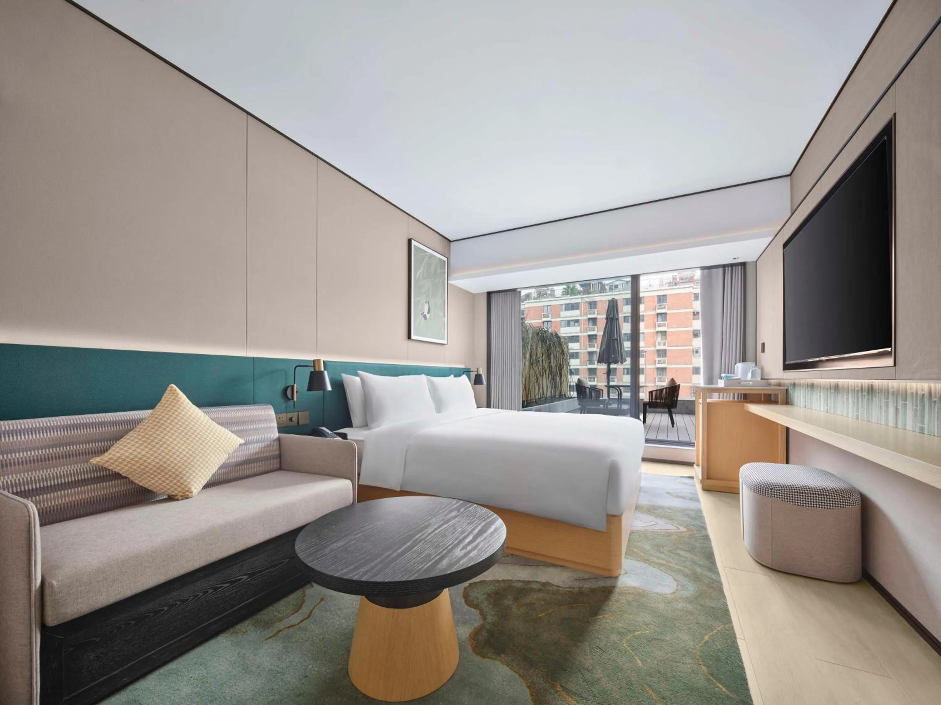 Living room in Hilton Garden Inn Chengdu Tianfu Panda Tower