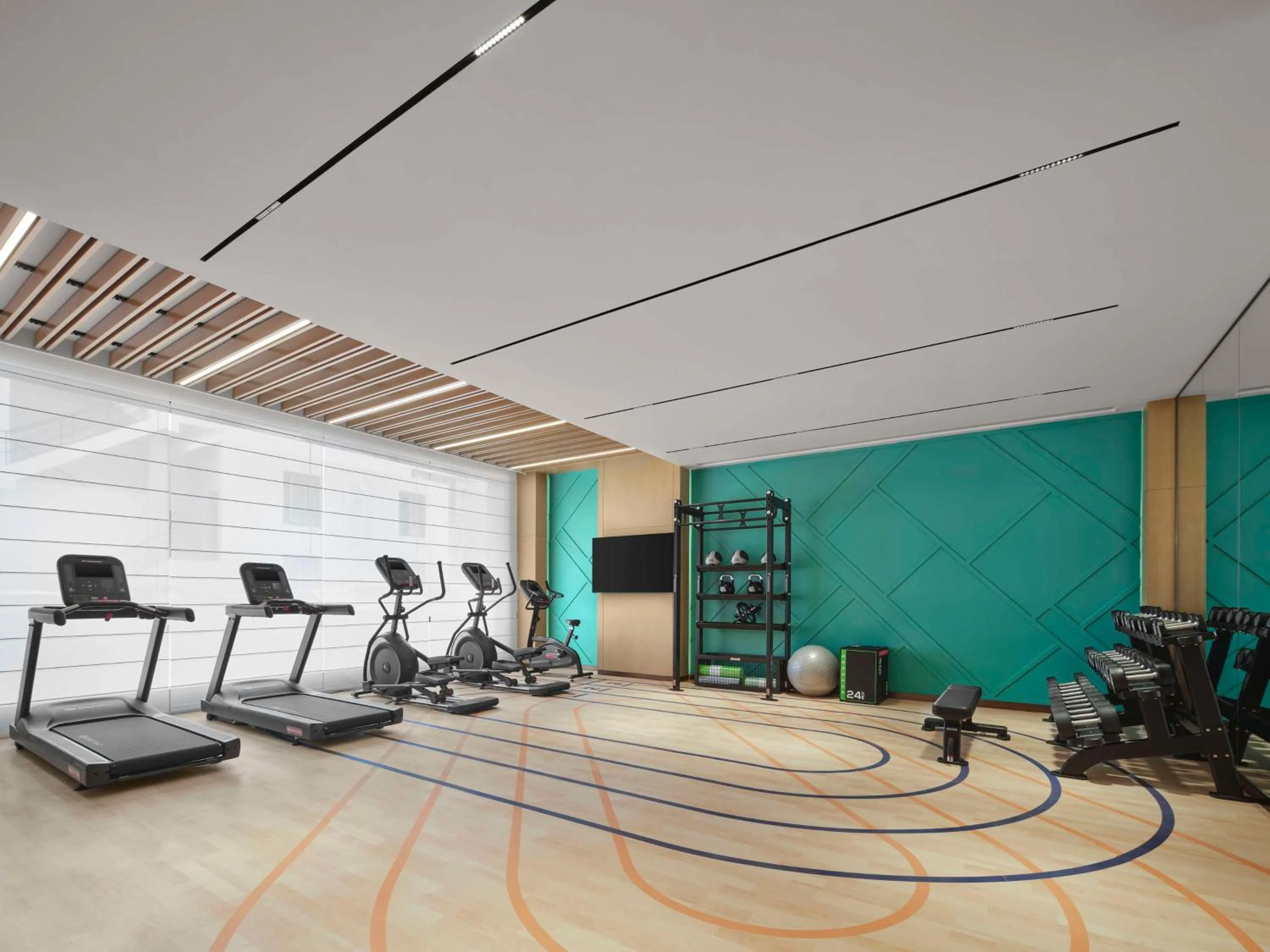 Fitness centre/facilities in Hilton Garden Inn Chengdu Tianfu Panda Tower