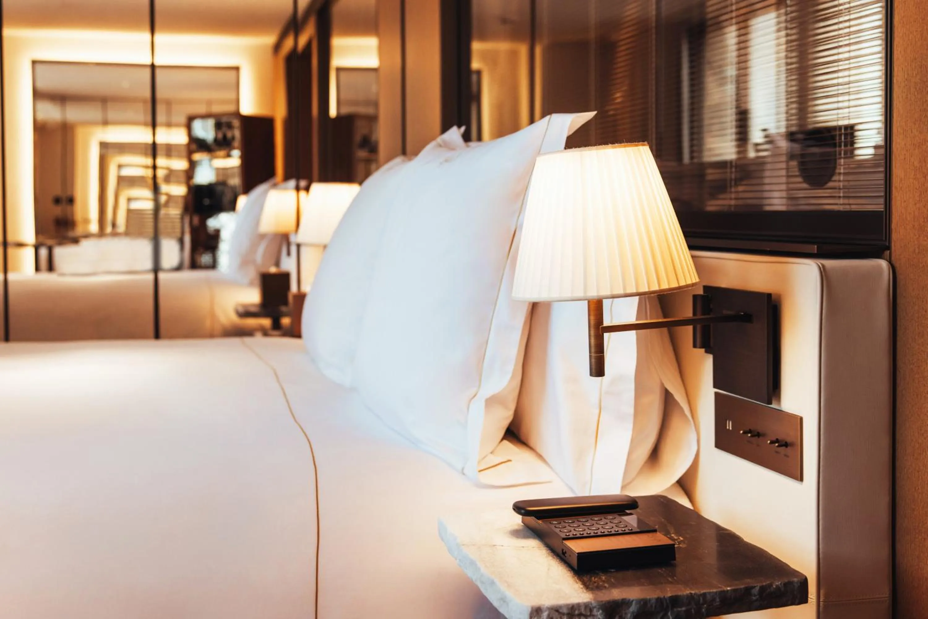 Bed in Hotel SAX Paris, LXR Hotels & Resorts