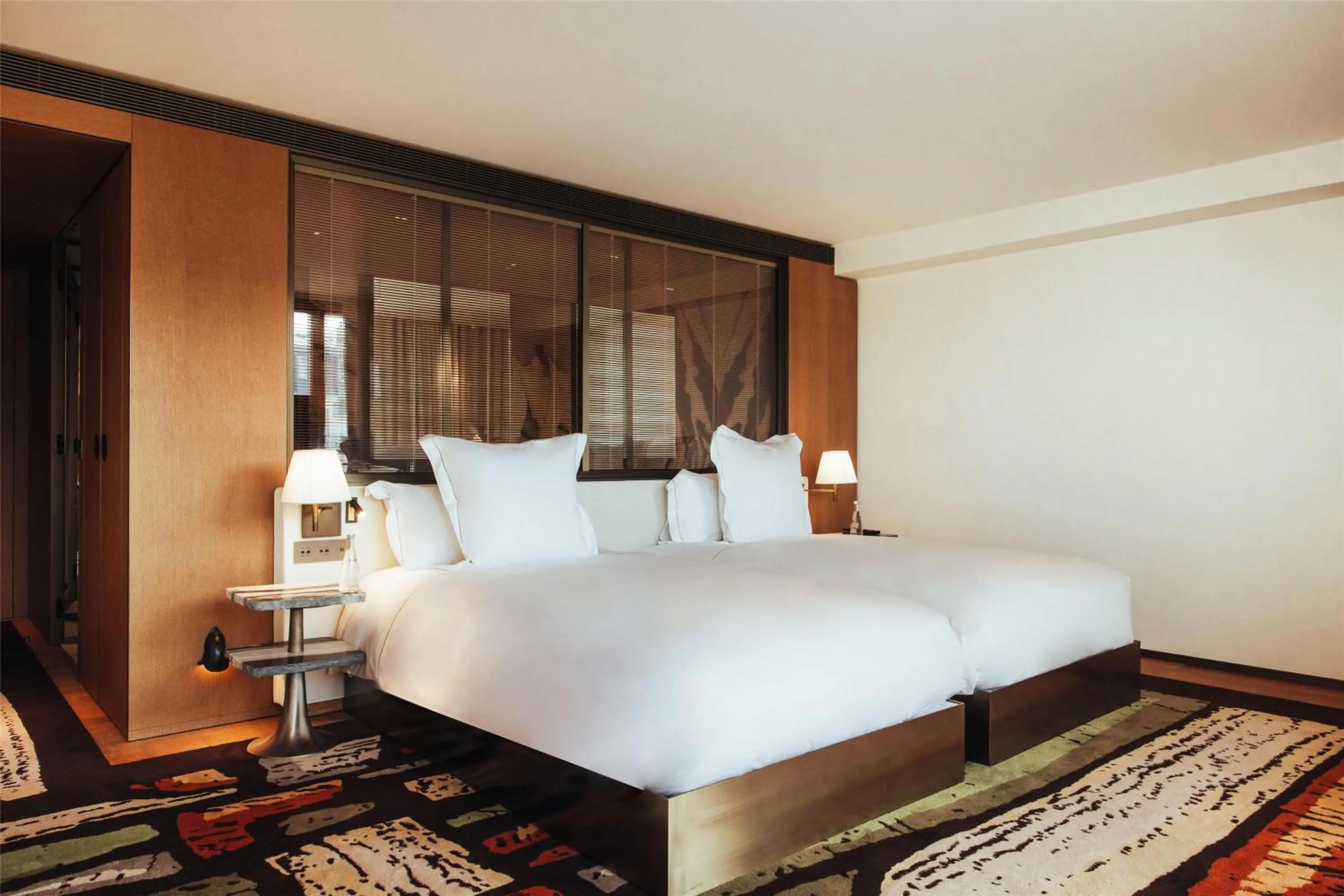 Bed in Hotel SAX Paris, LXR Hotels & Resorts
