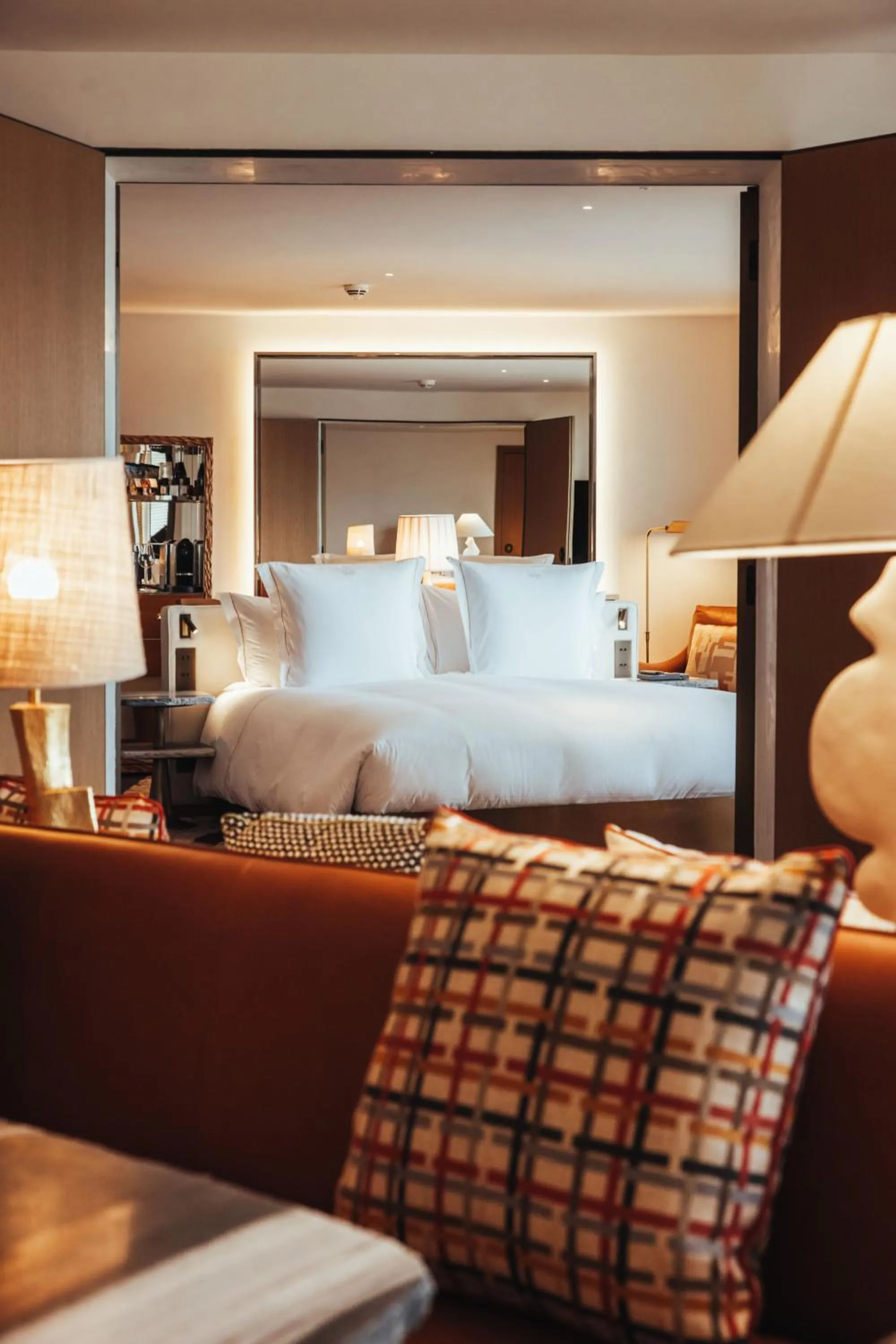 Bed in Hotel SAX Paris, LXR Hotels & Resorts