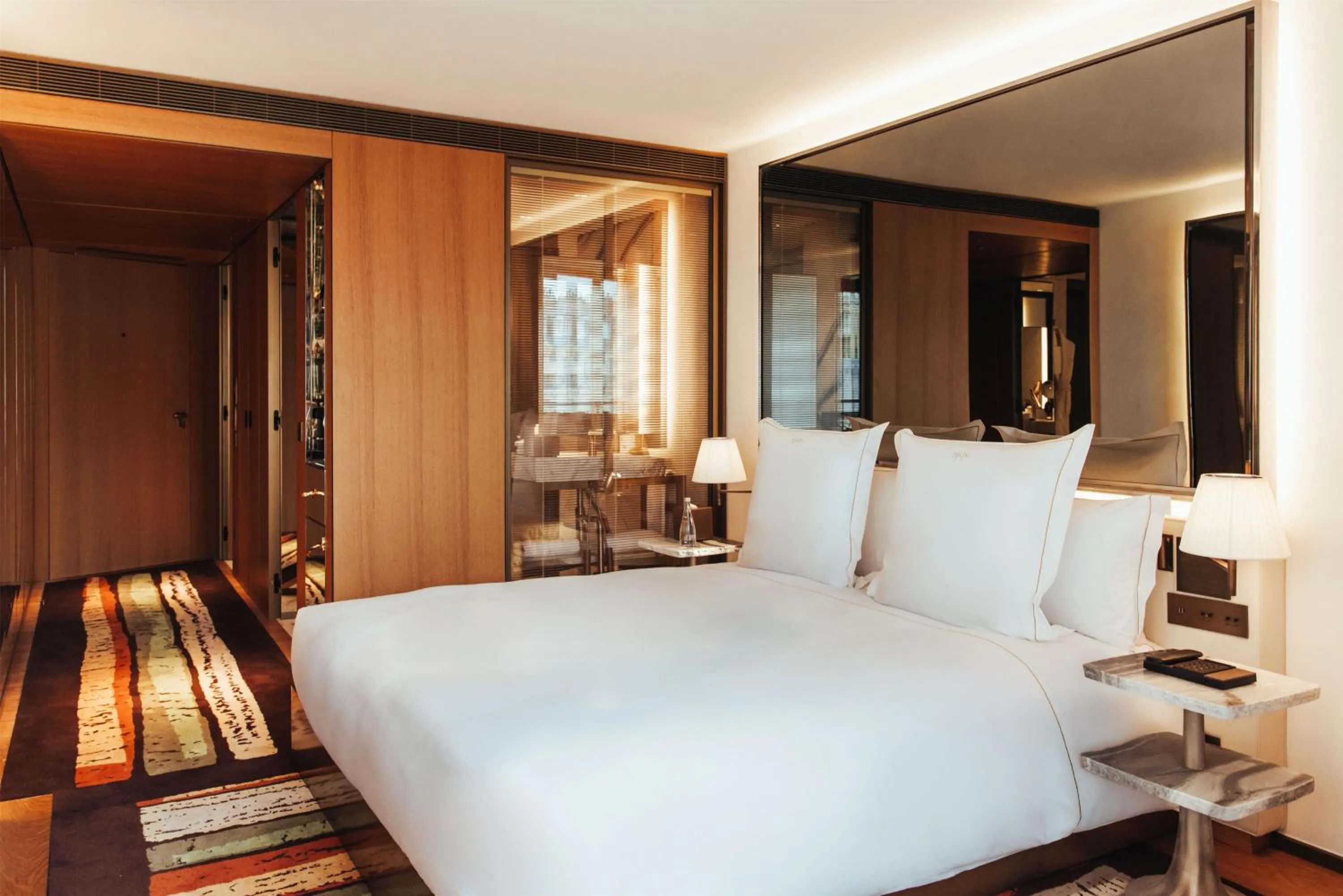 Bed in Hotel SAX Paris, LXR Hotels & Resorts