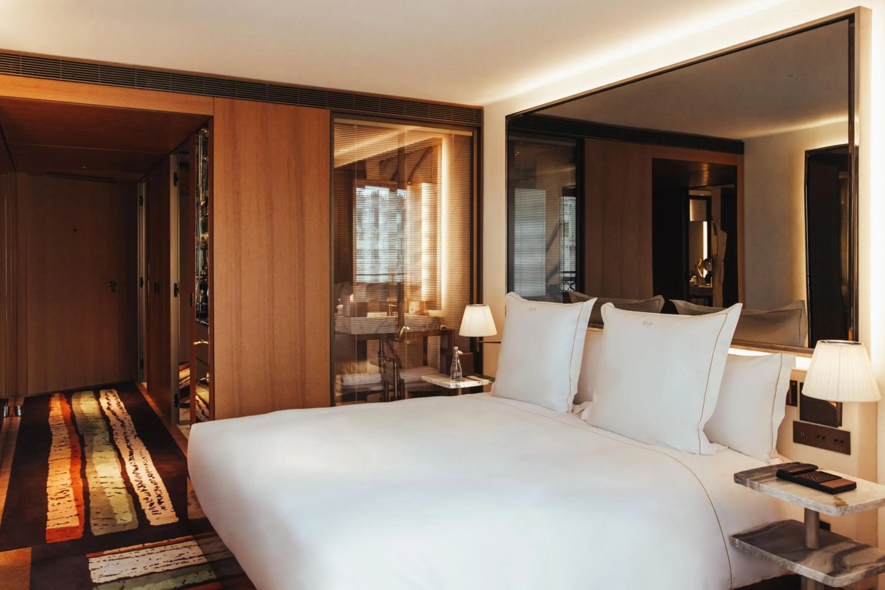 Bed in Hotel SAX Paris, LXR Hotels & Resorts