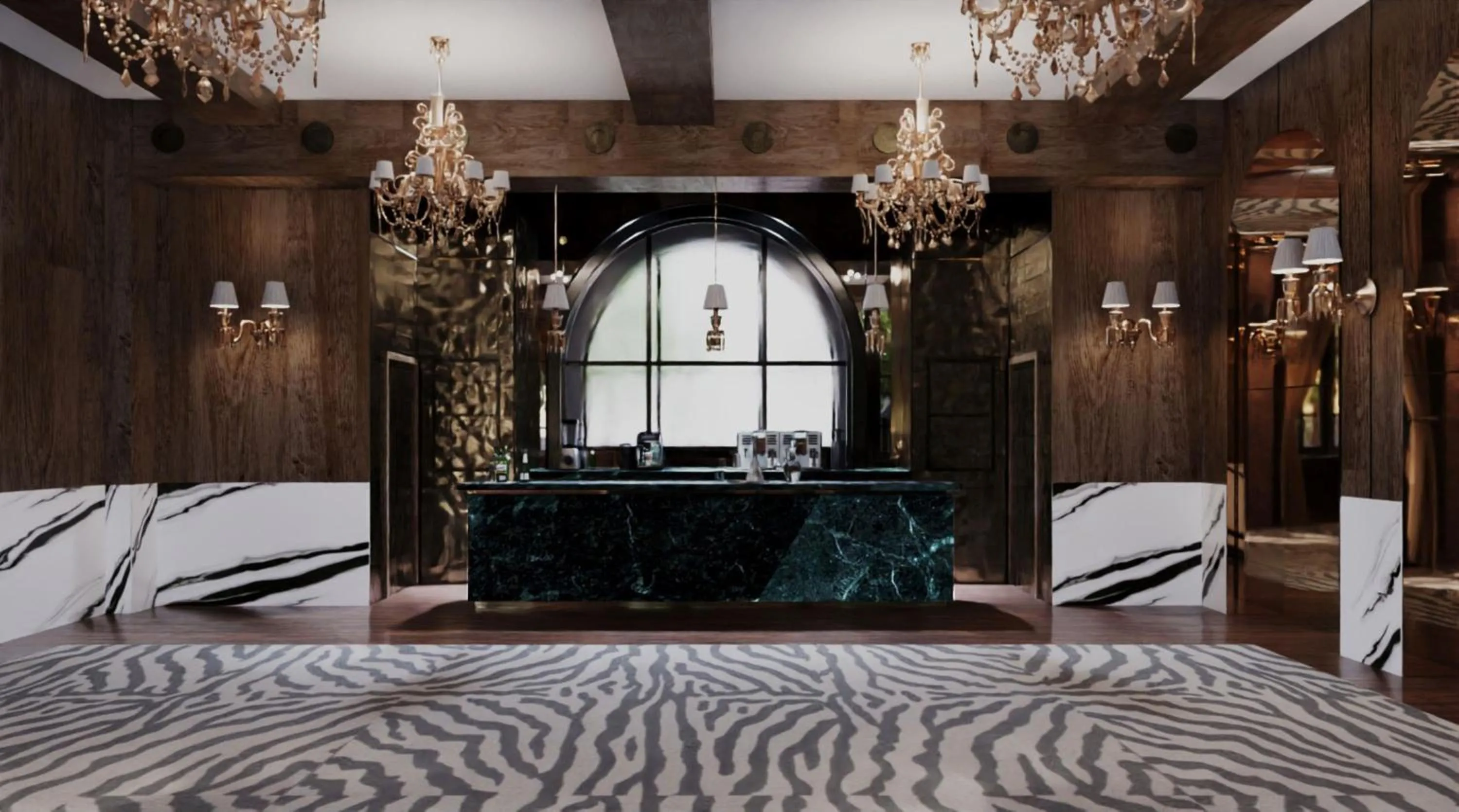 Lobby or reception, Bed in Hotel SAX Paris, LXR Hotels & Resorts