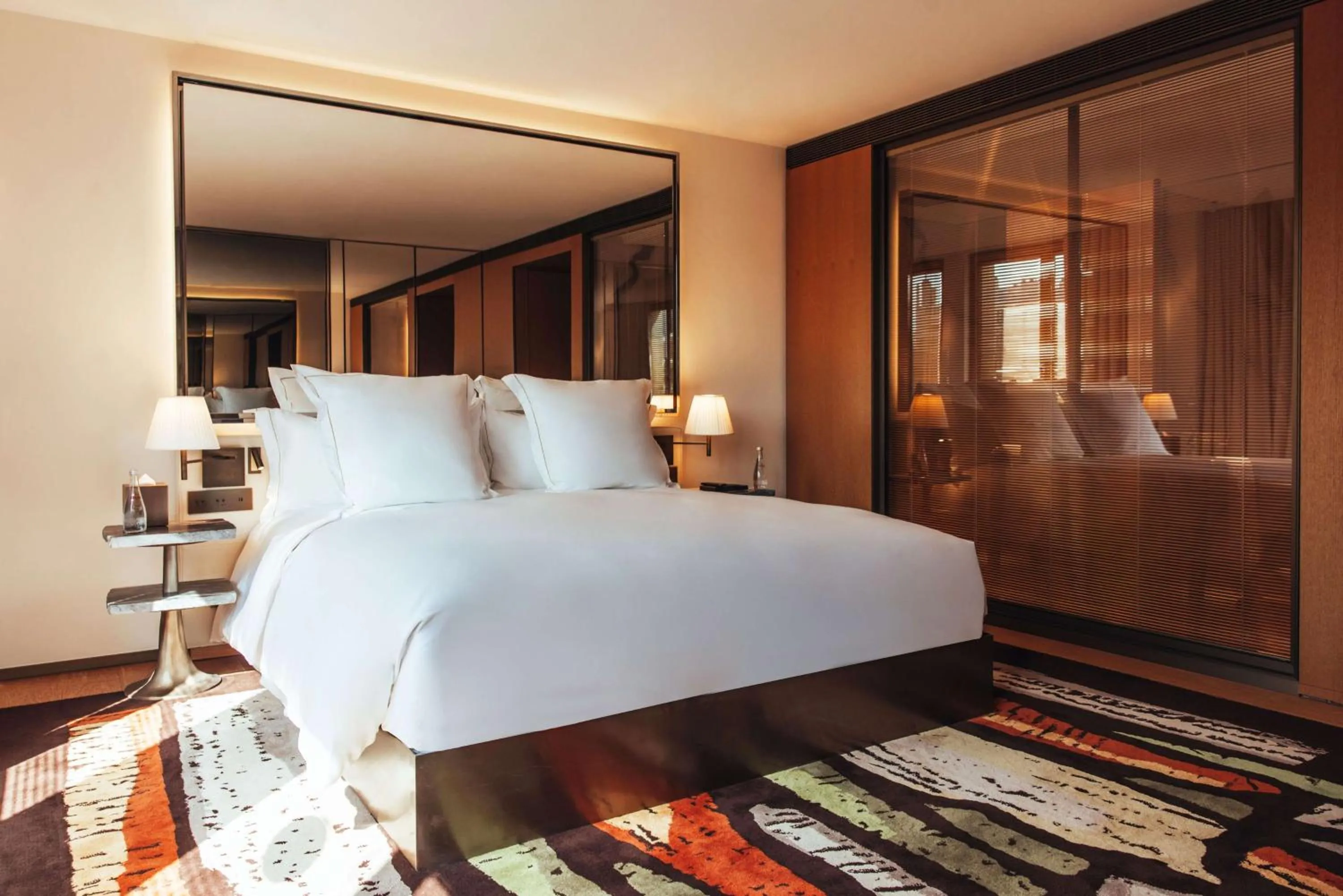 Bed in Hotel SAX Paris, LXR Hotels & Resorts