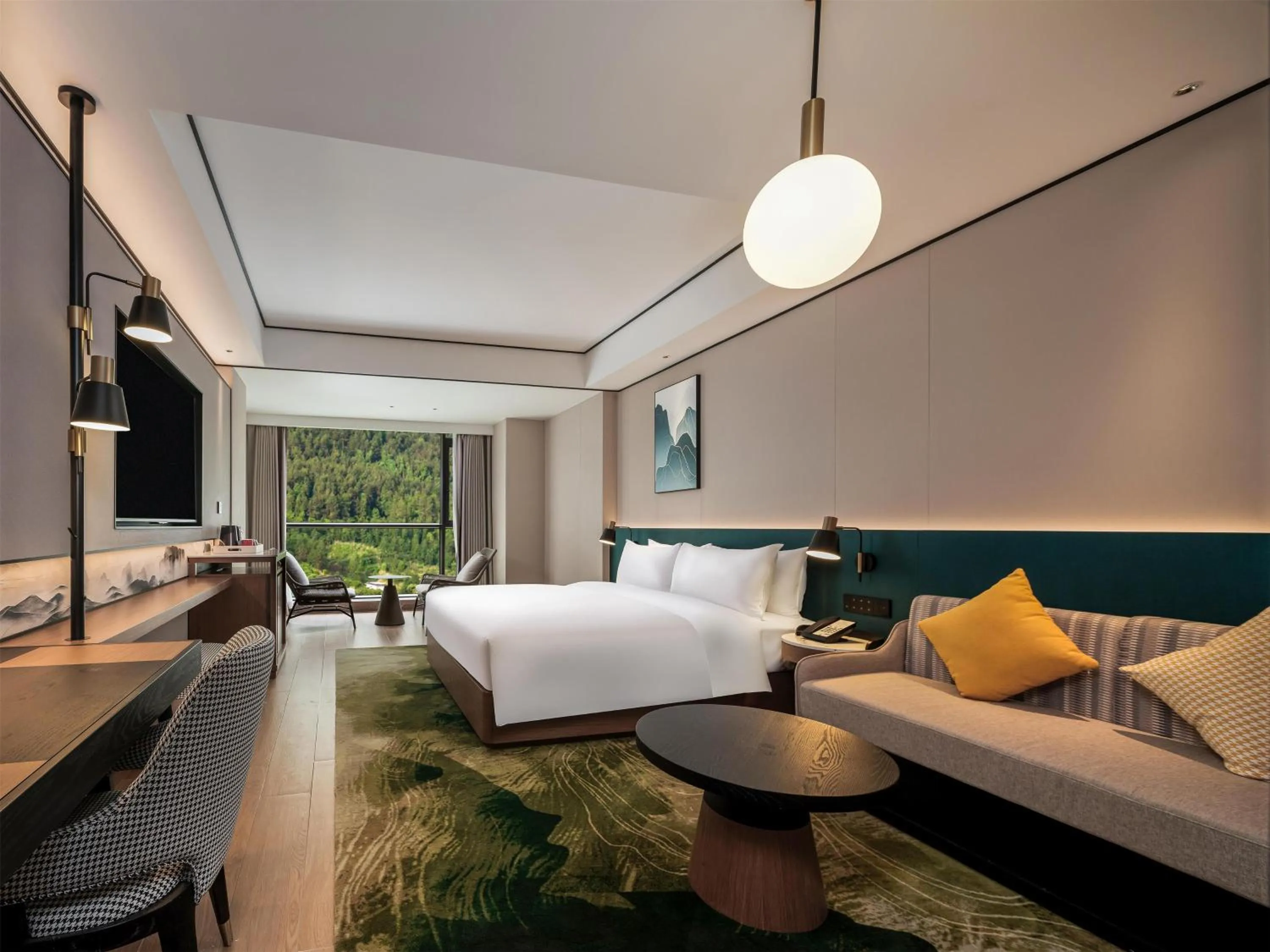 Bed in Hilton Garden Inn Zhangjiajie Wulingyuan