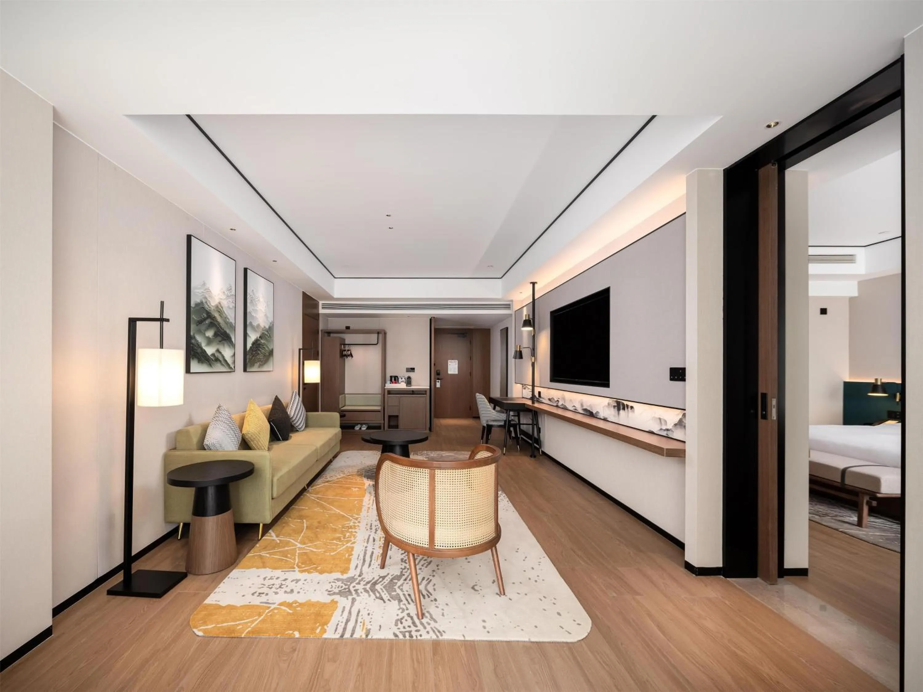 Living room in Hilton Garden Inn Zhangjiajie Wulingyuan