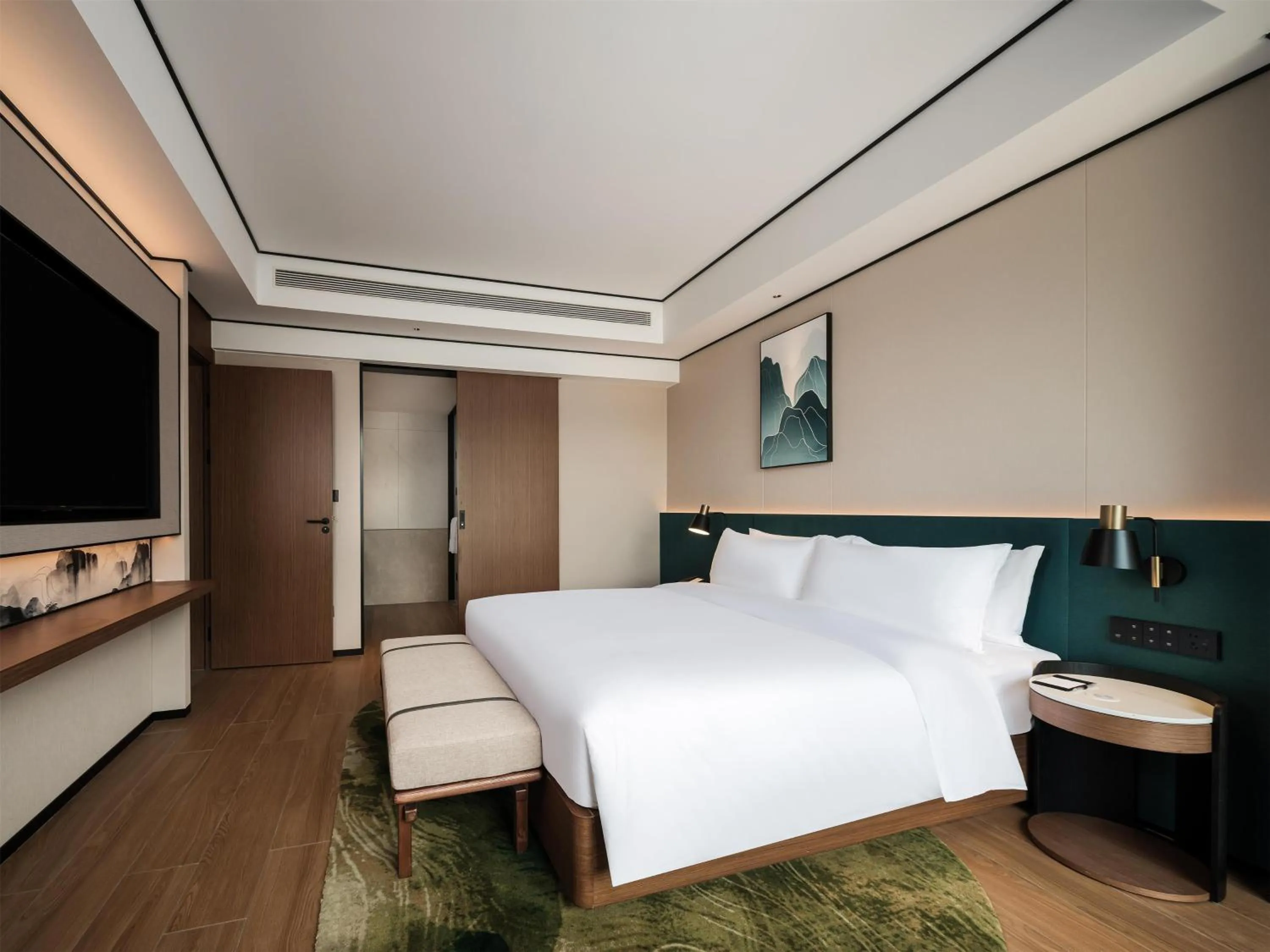 Bed in Hilton Garden Inn Zhangjiajie Wulingyuan