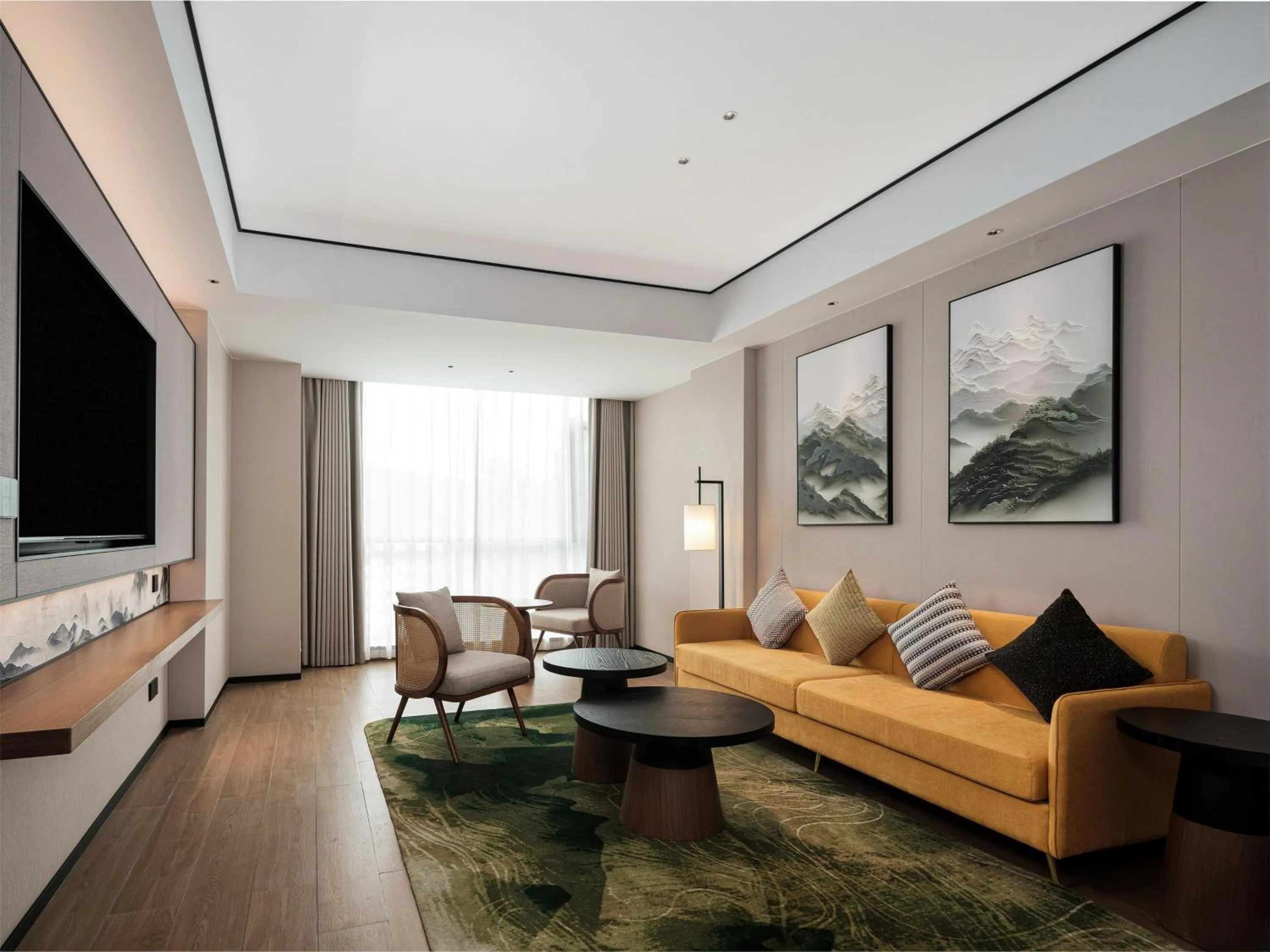 Living room in Hilton Garden Inn Zhangjiajie Wulingyuan