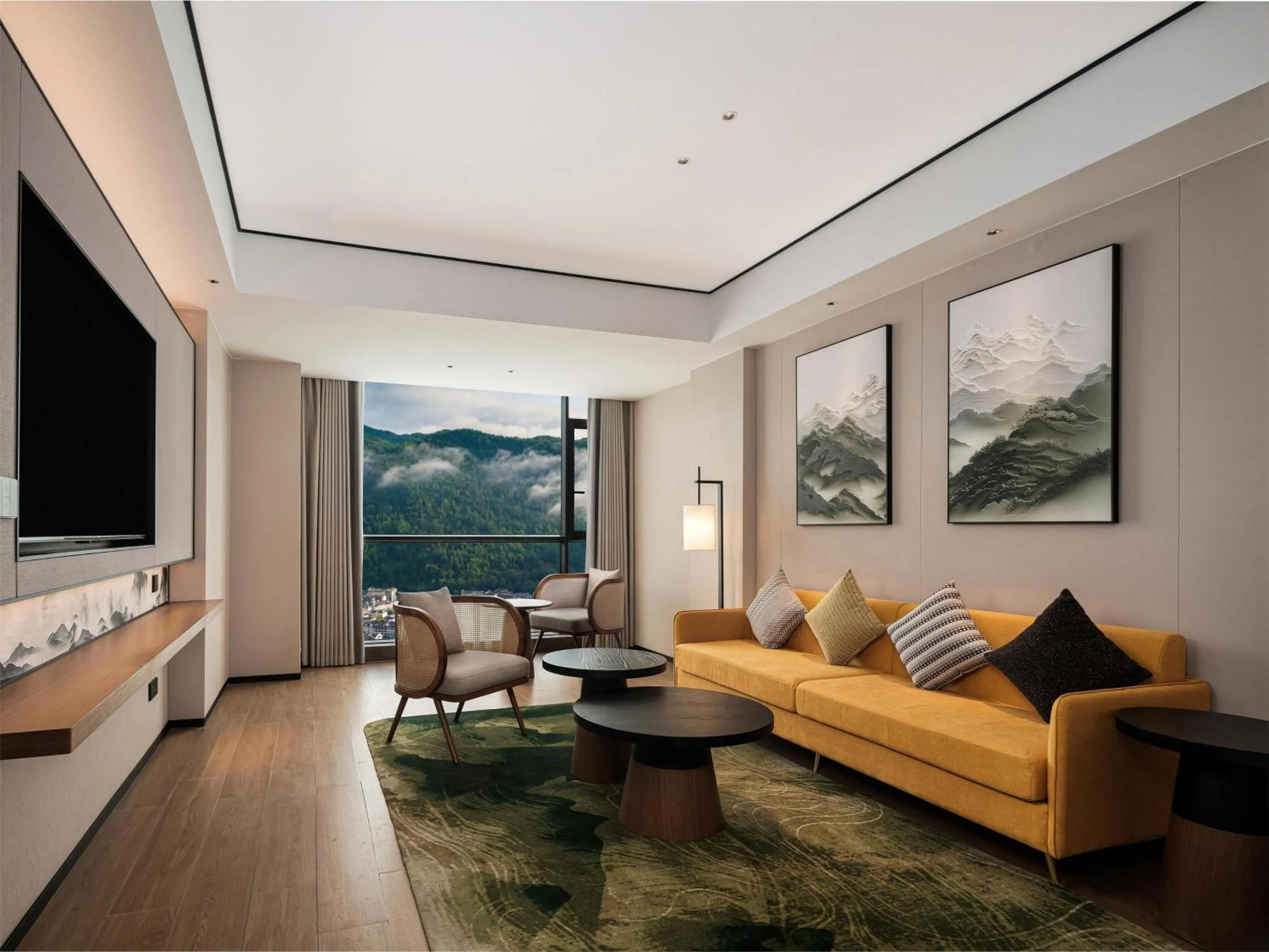 Living room in Hilton Garden Inn Zhangjiajie Wulingyuan