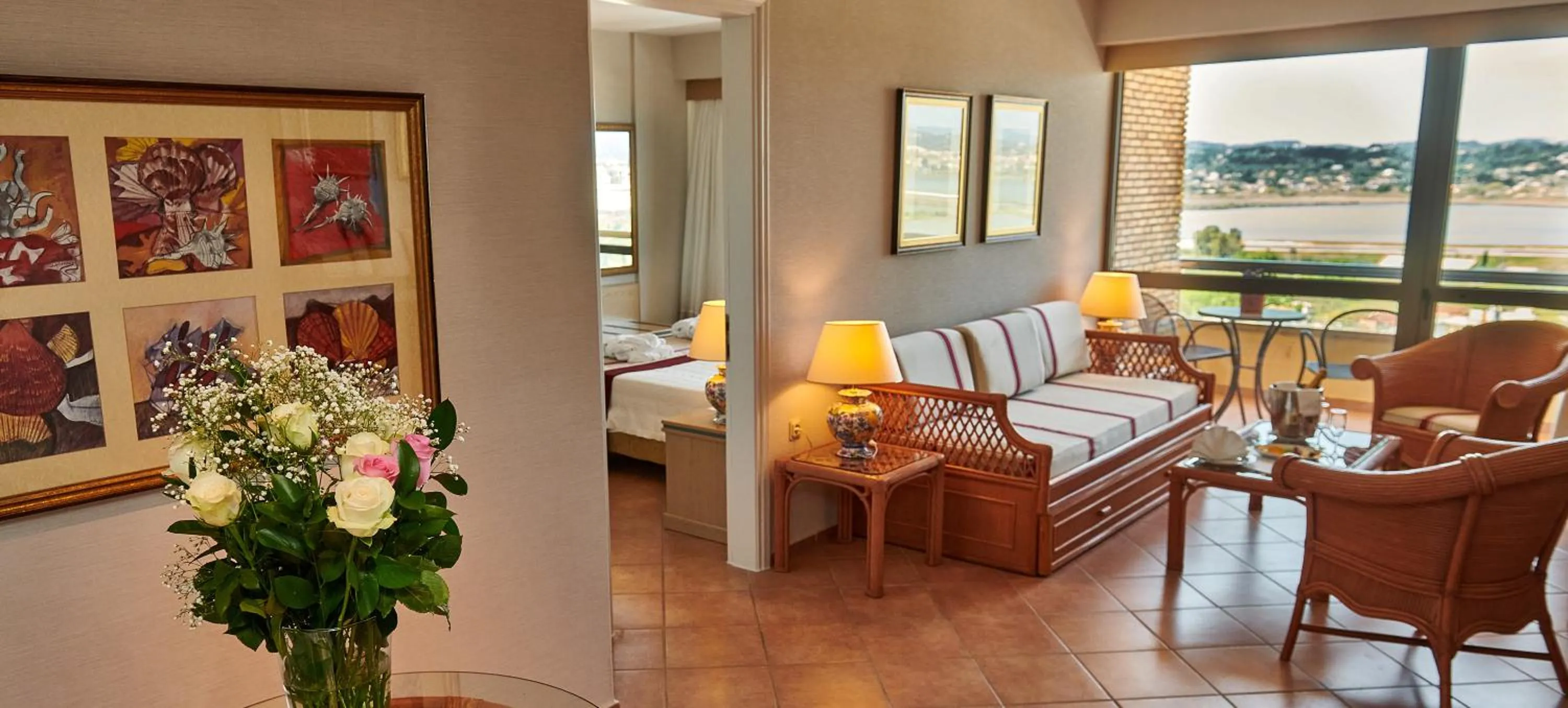 Living room in Divani Corfu Palace