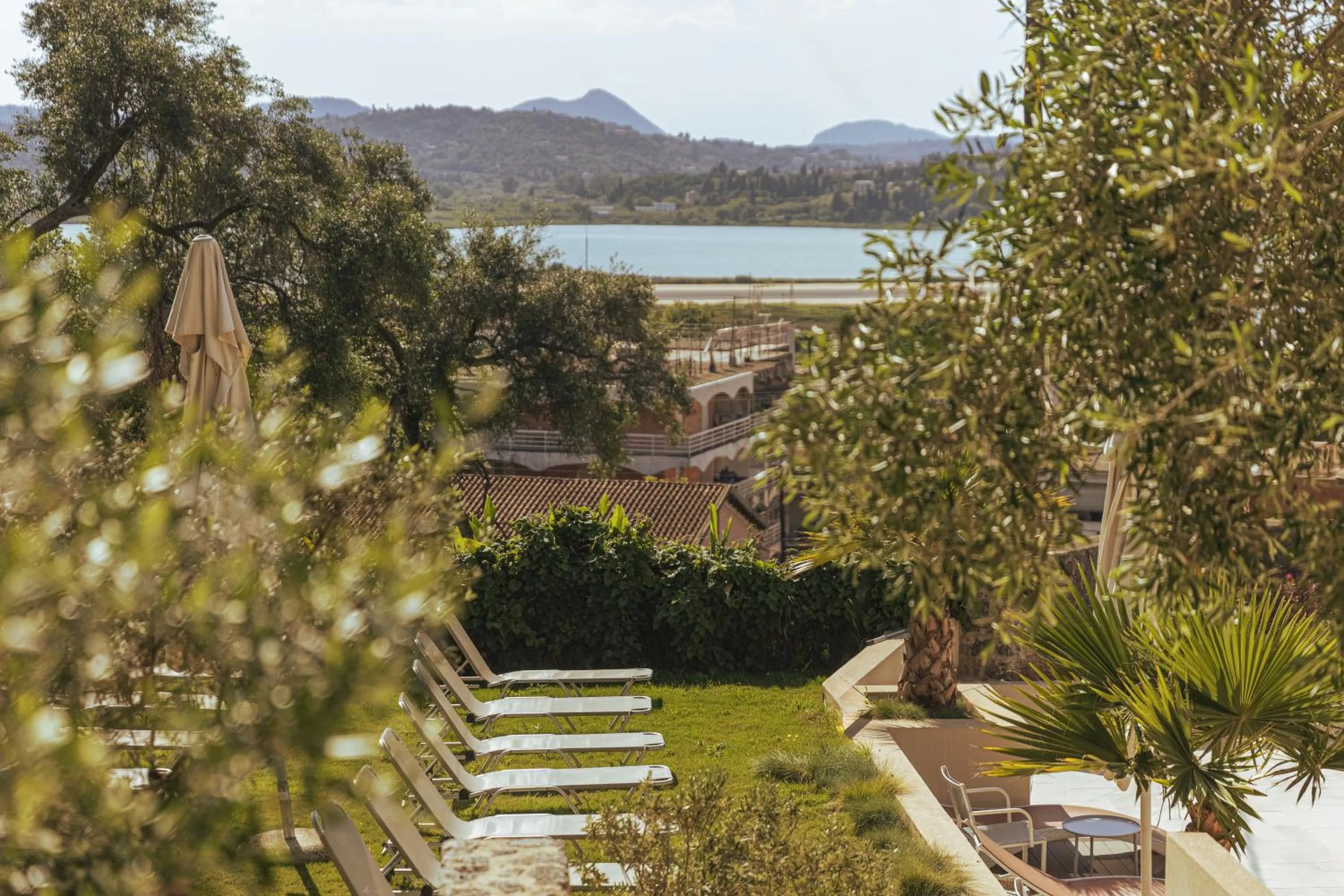 Pool view in Divani Corfu Palace