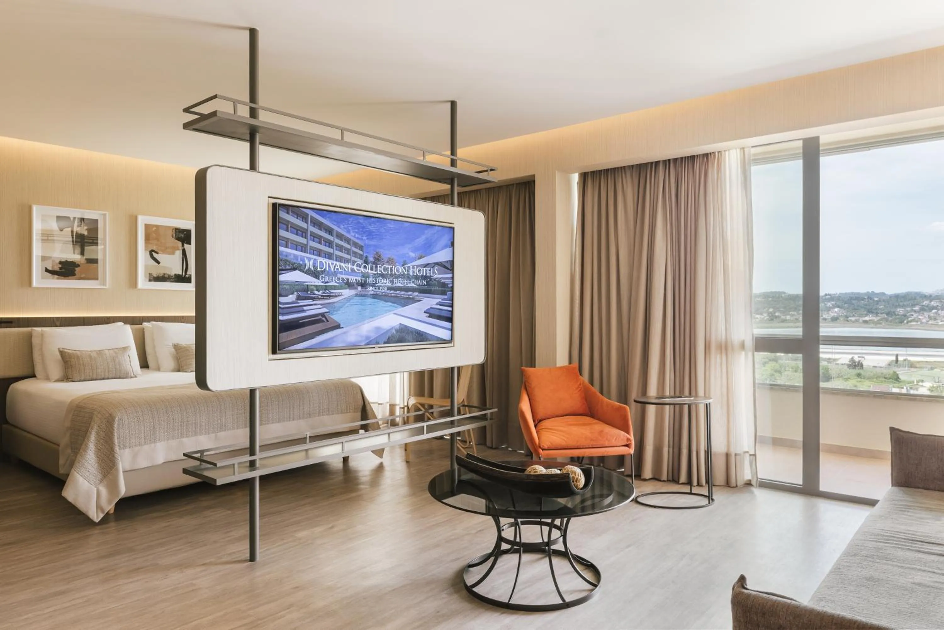 Bedroom, Bed in Divani Corfu Palace