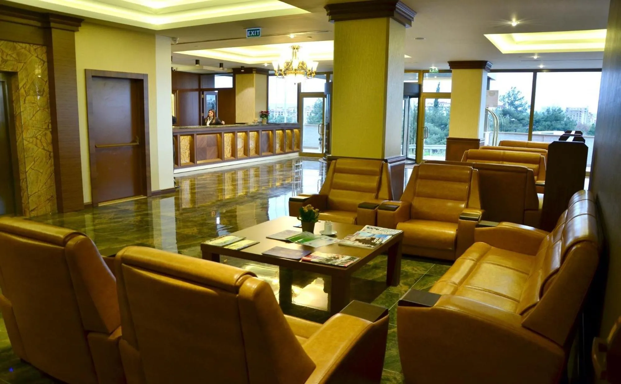 Lobby or reception in Adranos Hotel