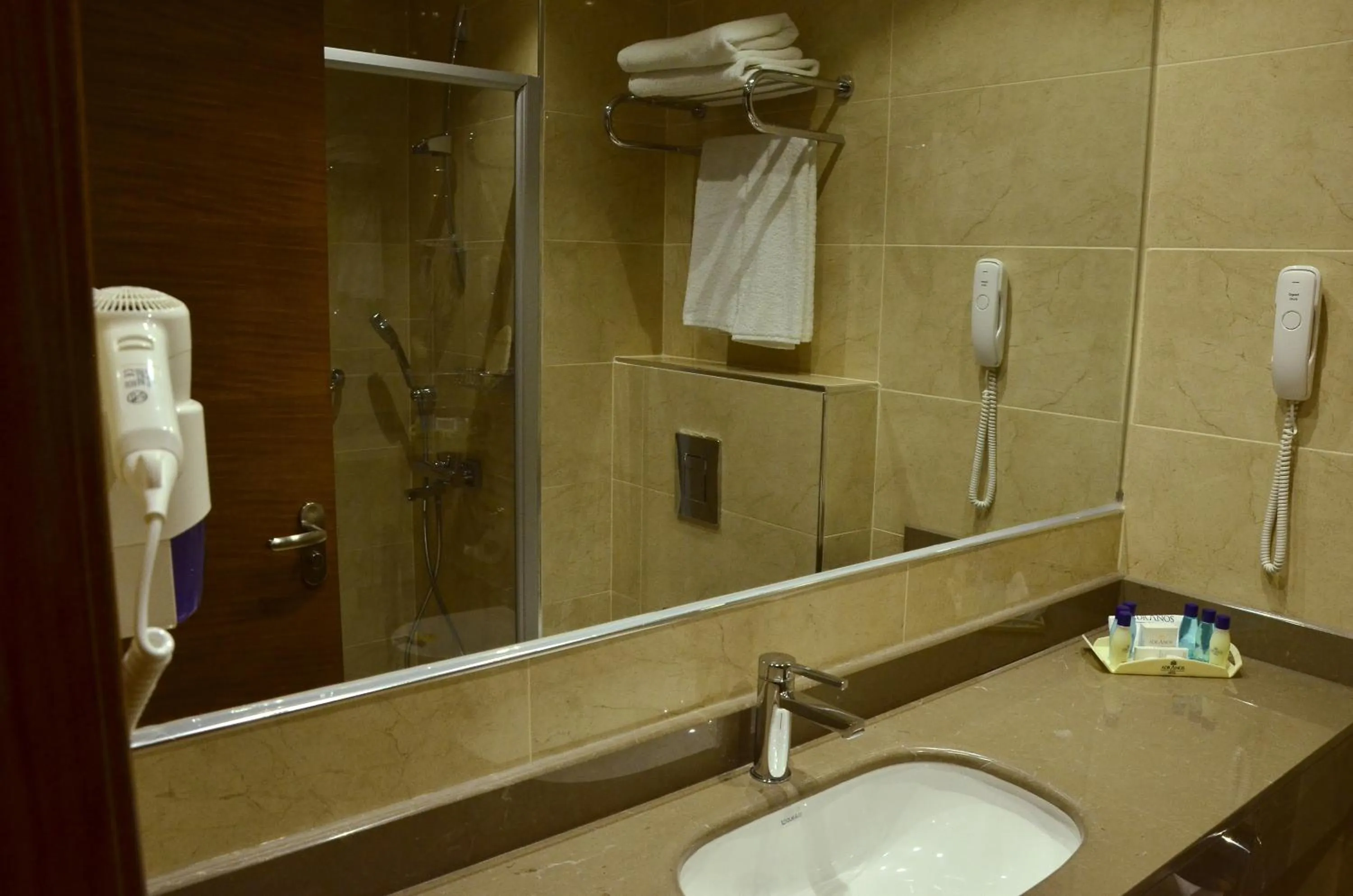 Bathroom in Adranos Hotel