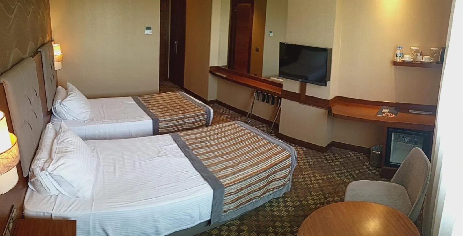 Bed in Adranos Hotel