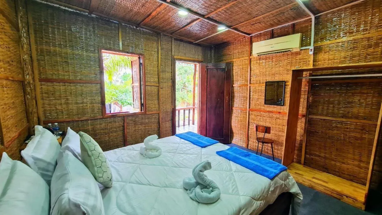 Bedroom, Bed in Europe Enchanted Bungalow Koh Rong