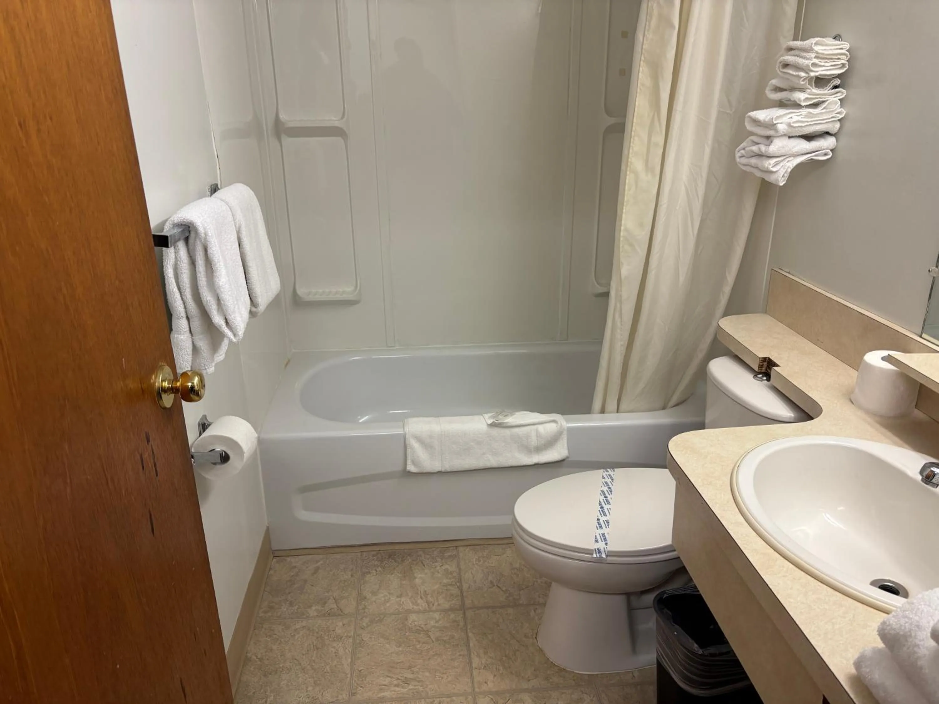 Shower in Camelot Court Motel