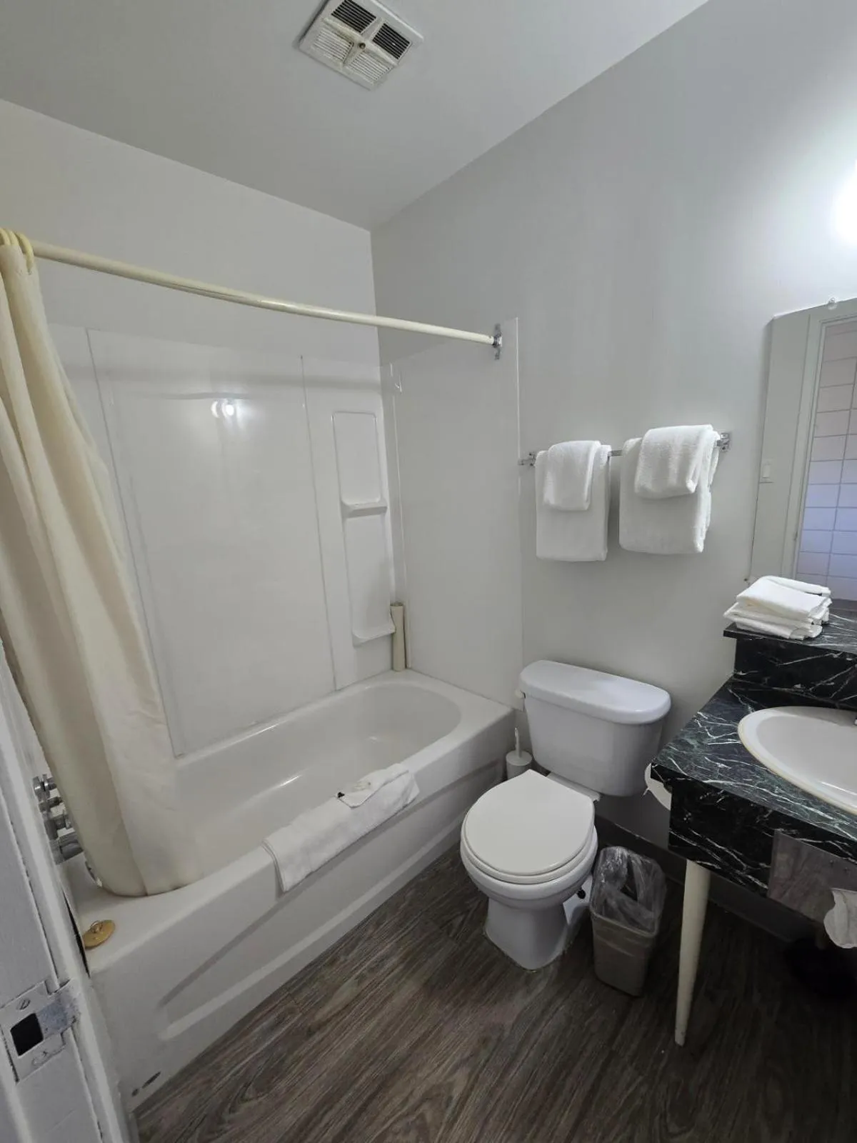 Bathroom in Camelot Court Motel