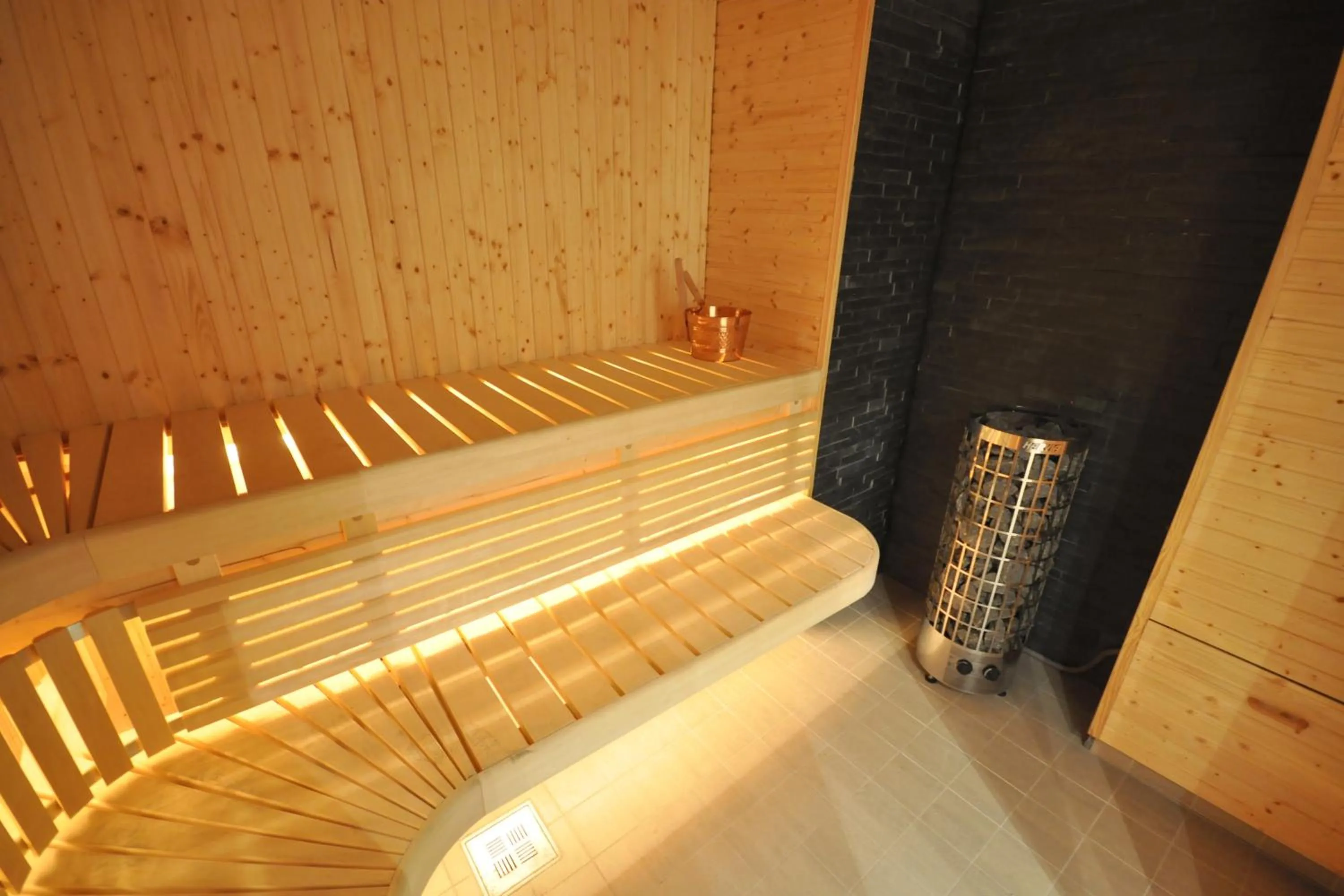 Sauna, Bed in Brandbergens Vandrarhem