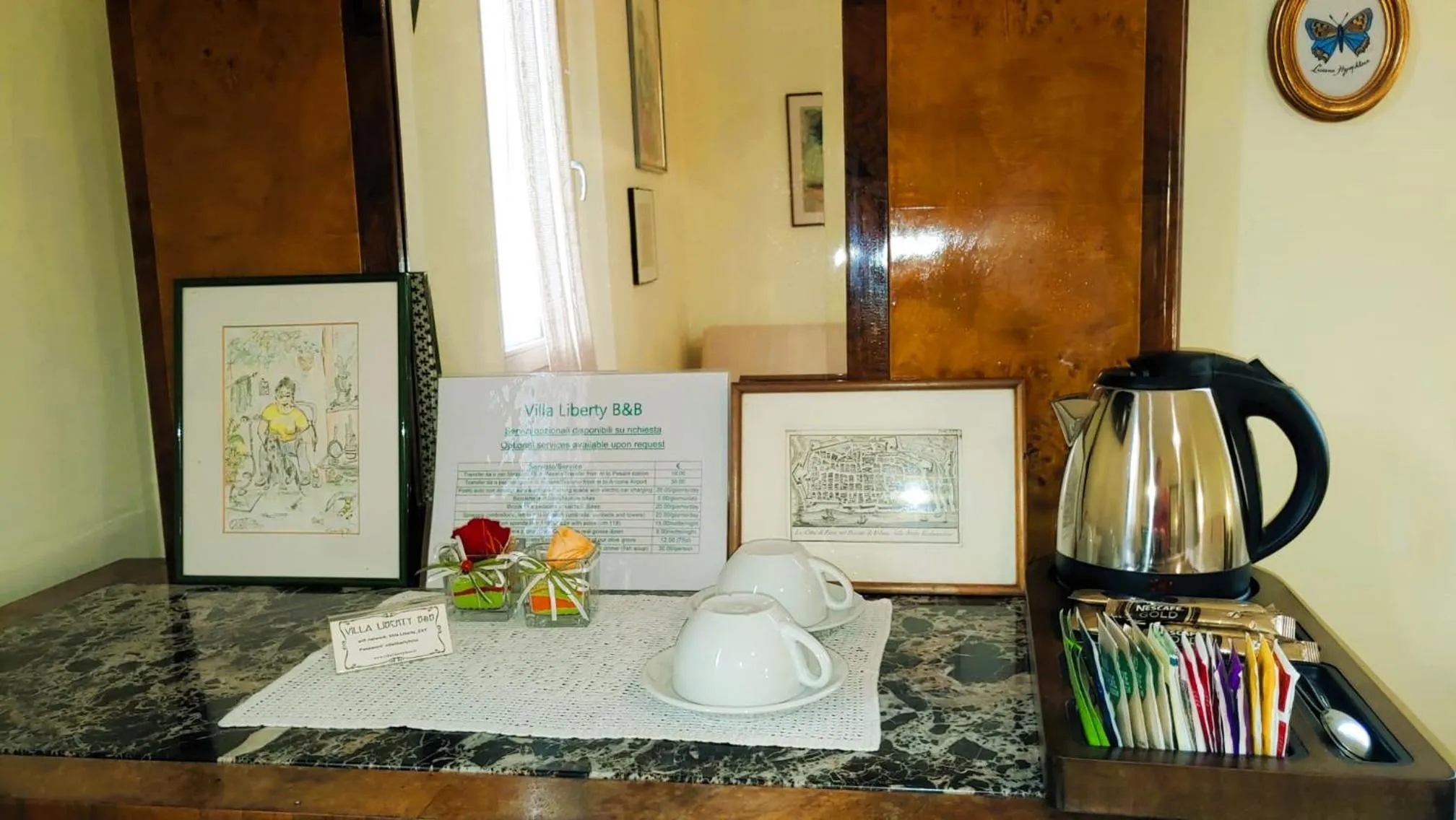 Bedroom in Villa Liberty B&B