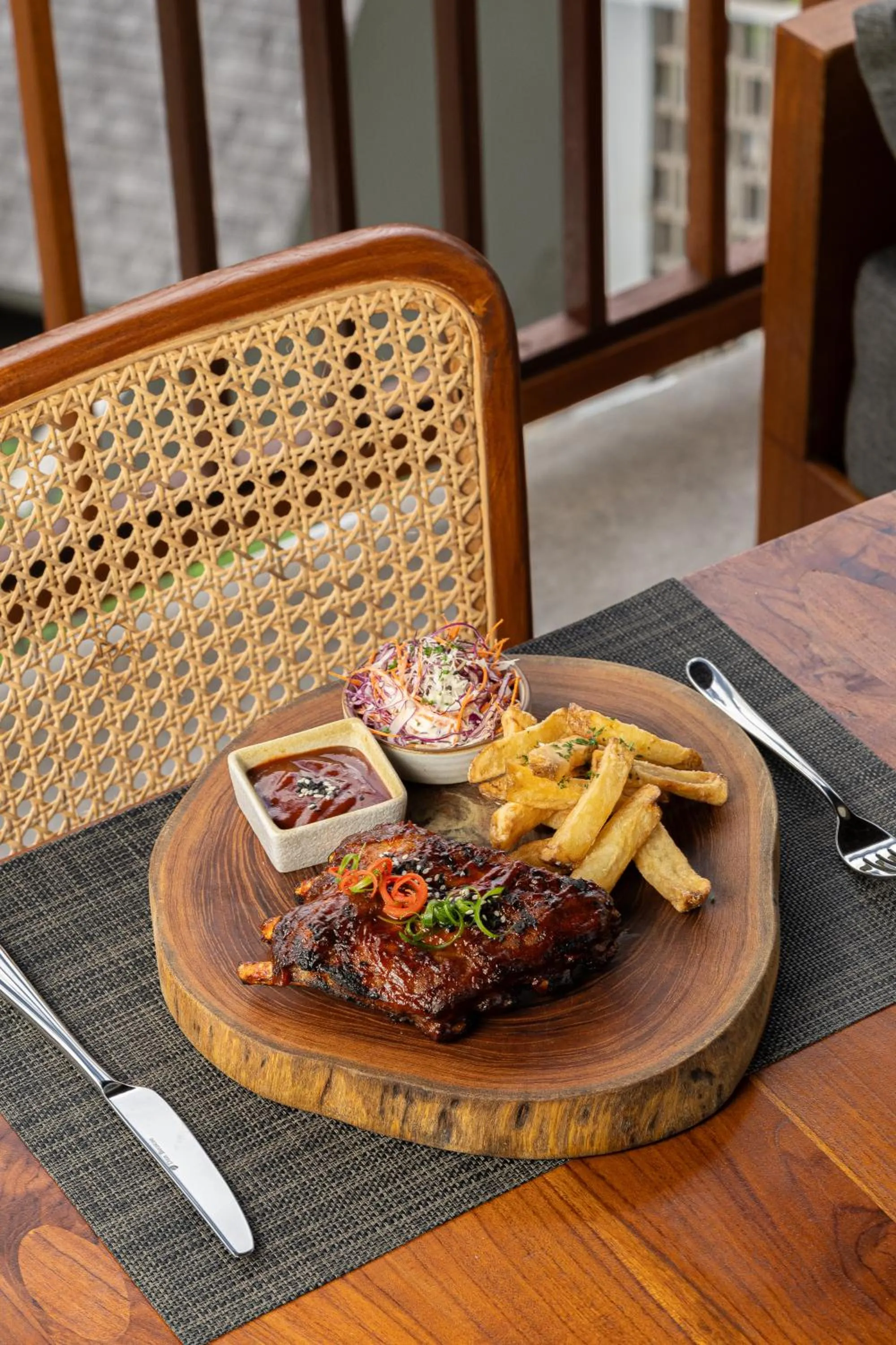 Food close-up in Adiwana Unagi Riverfront