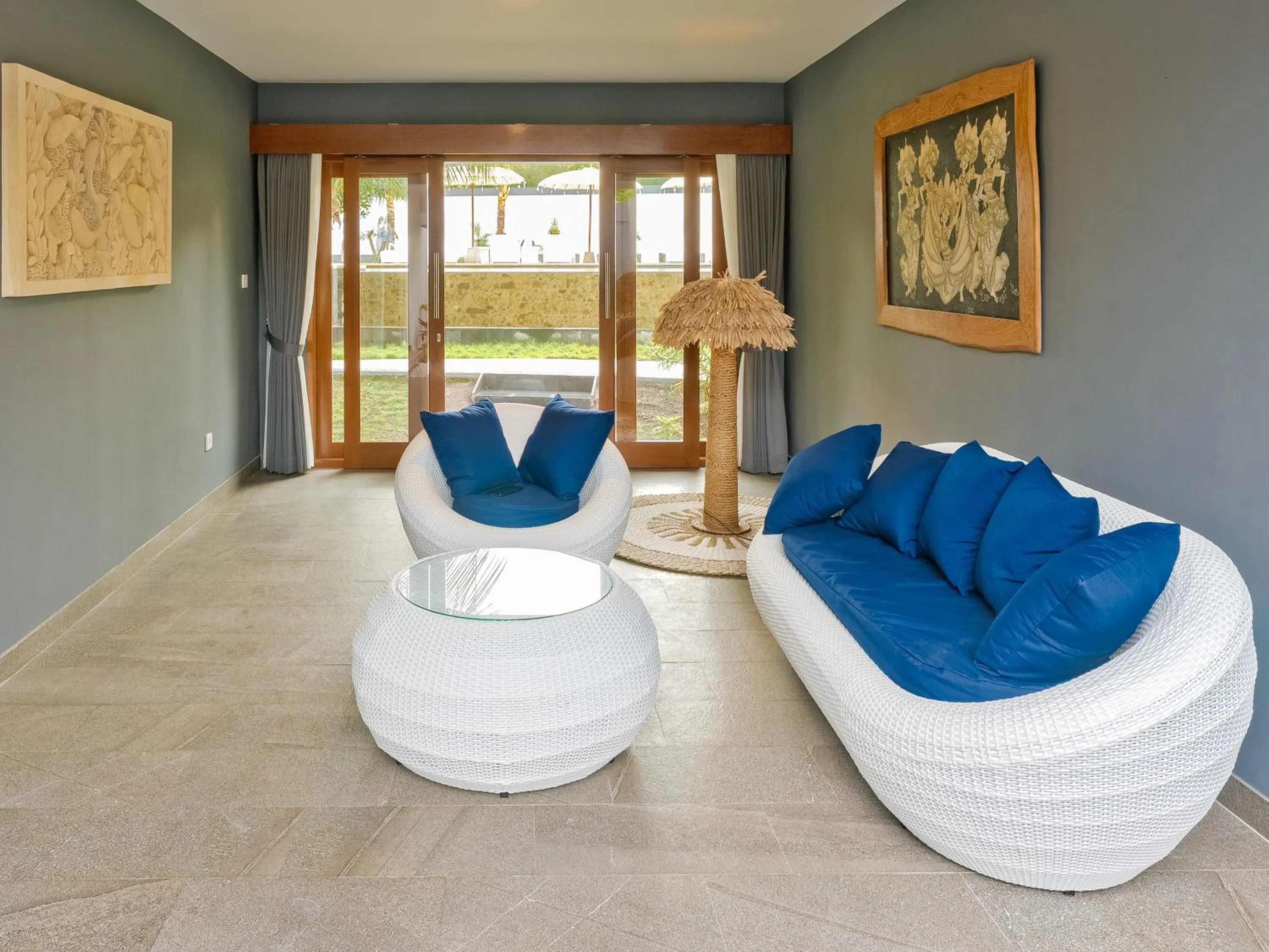 Living room in Bubu Homestay Tulamben