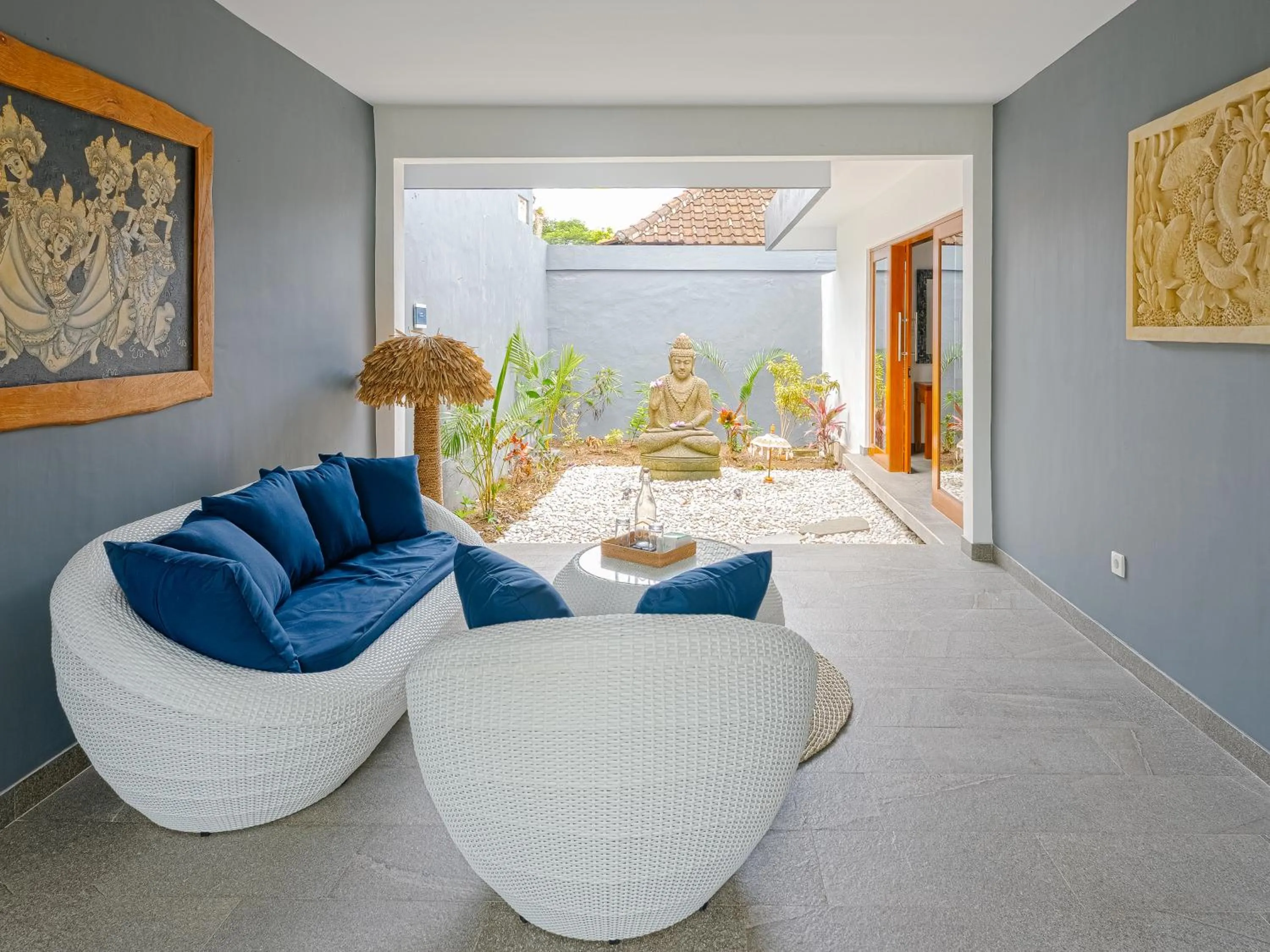 Living room in Bubu Homestay Tulamben