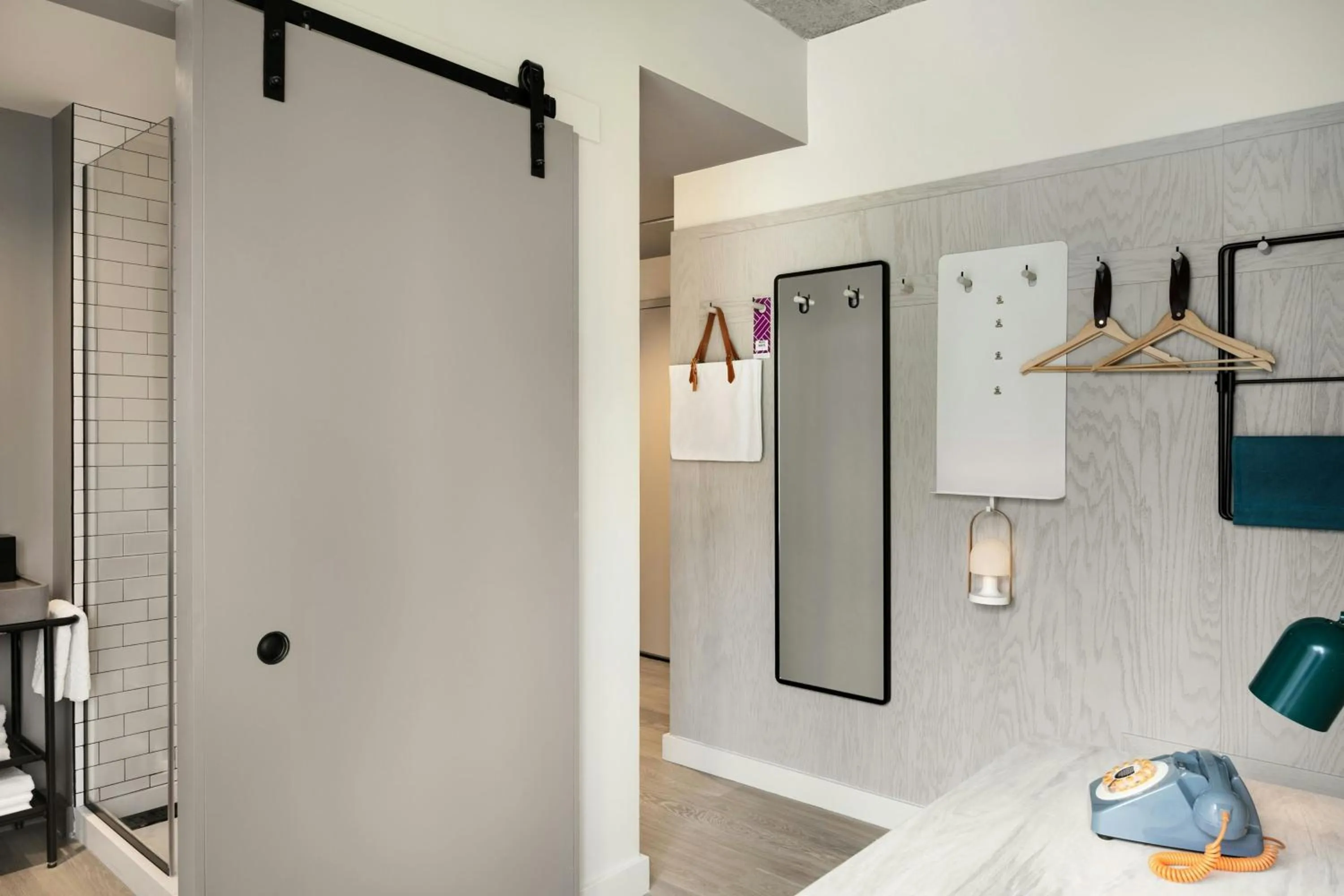 Bathroom in Moxy Charlotte Downtown