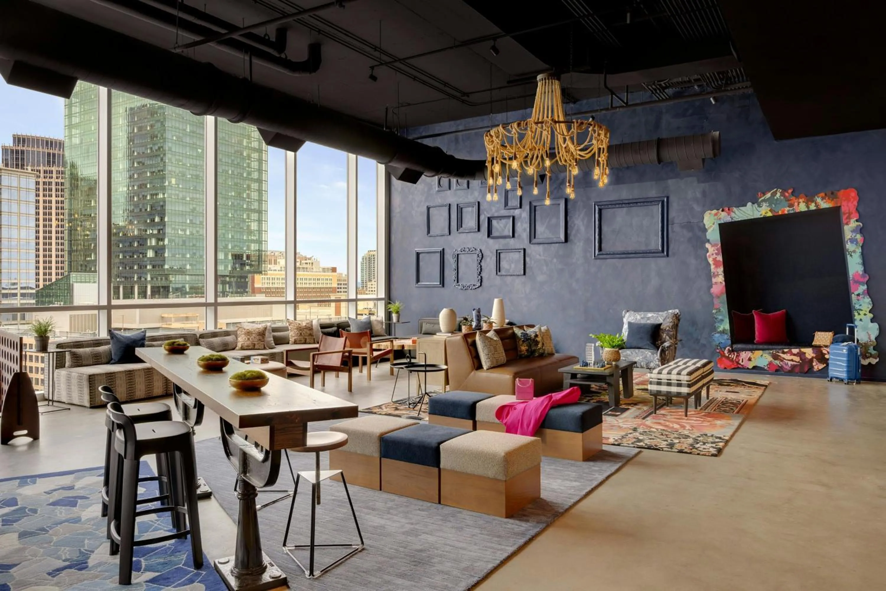 Lobby or reception in Moxy Charlotte Downtown
