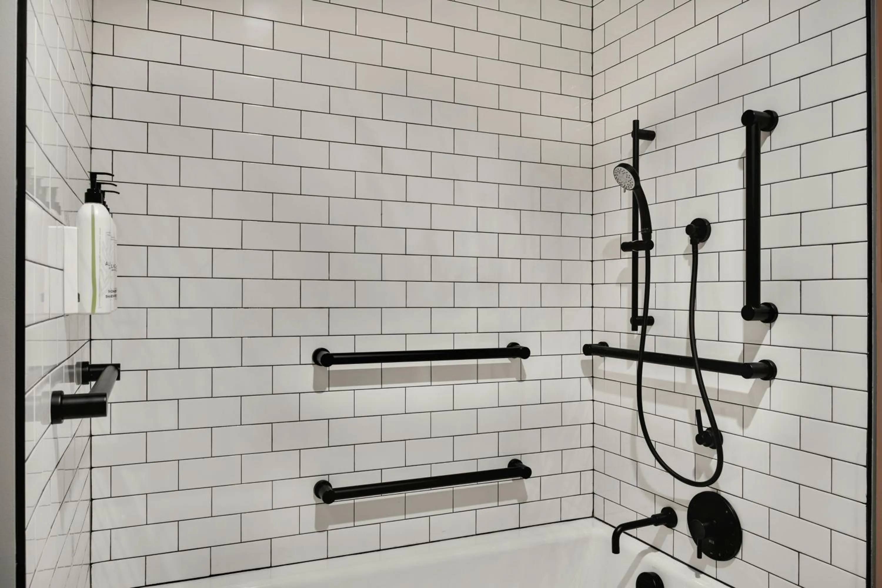 Bathroom in Moxy Charlotte Downtown