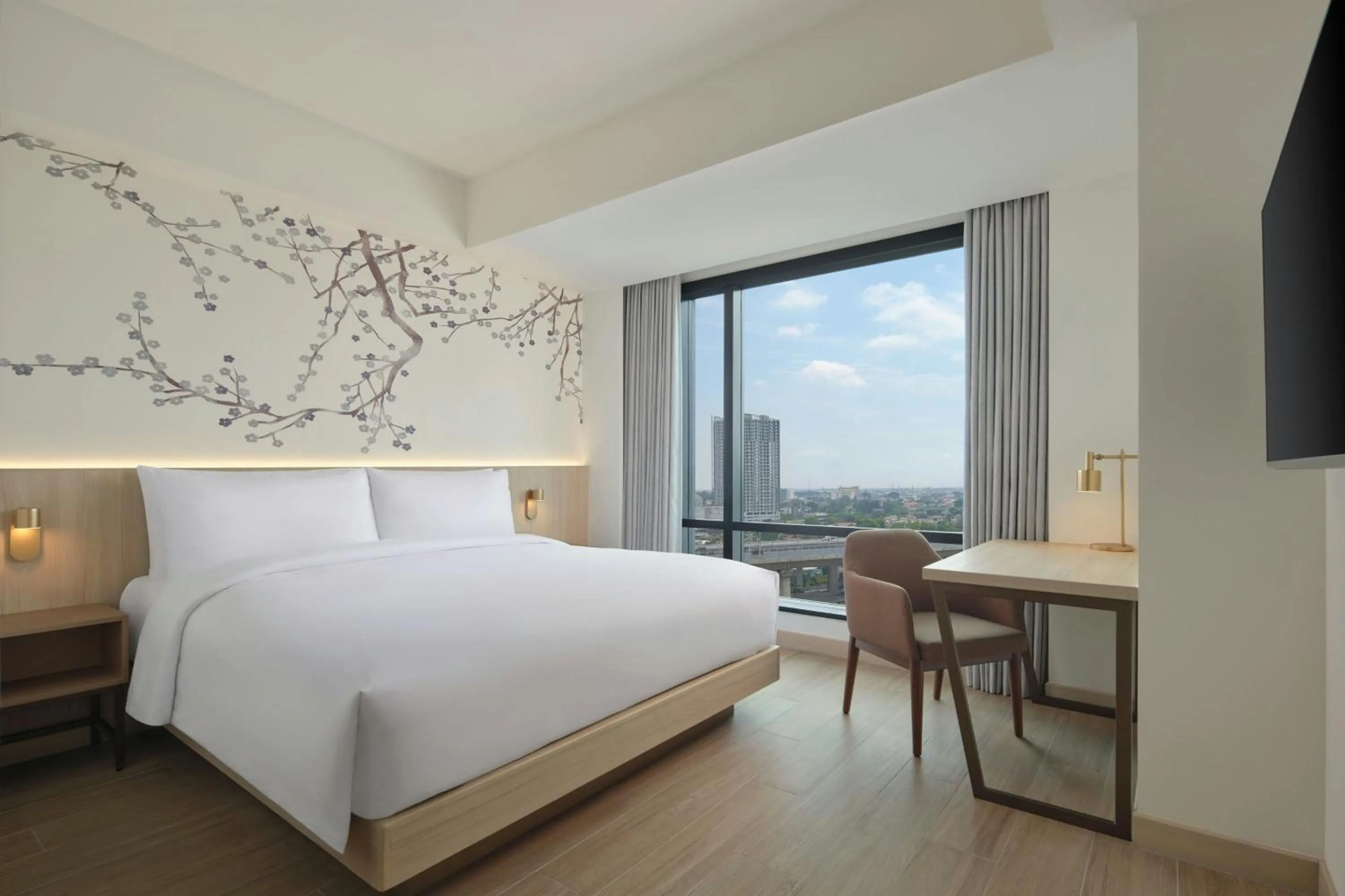 Photo of the whole room, Bed in Fairfield by Marriott Bekasi