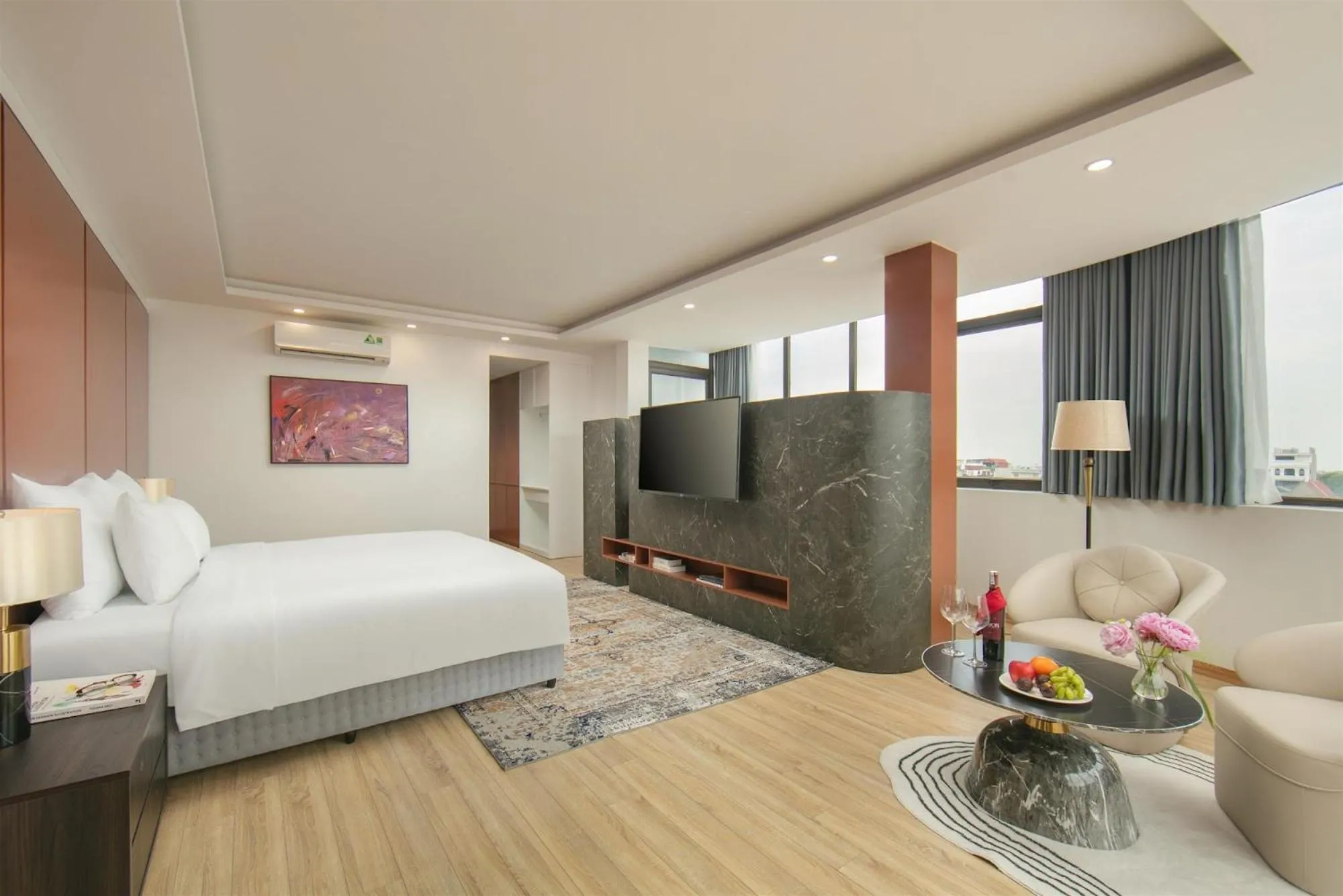 Bed in Amira Hotel Bắc Ninh