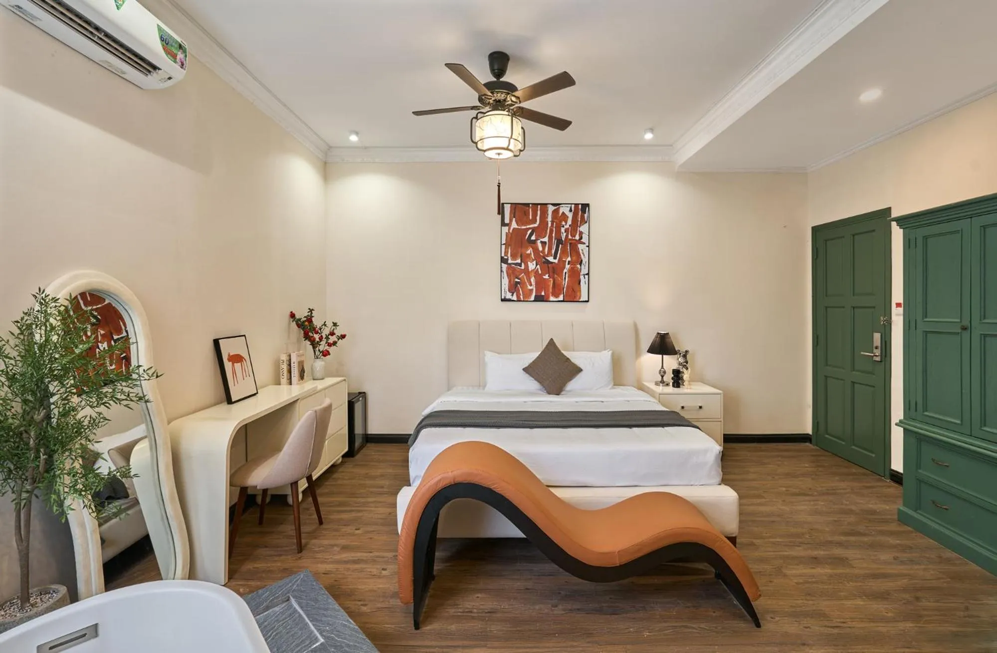 Bed in The Passion Lux Airport Hotel Apartment - Free Airport