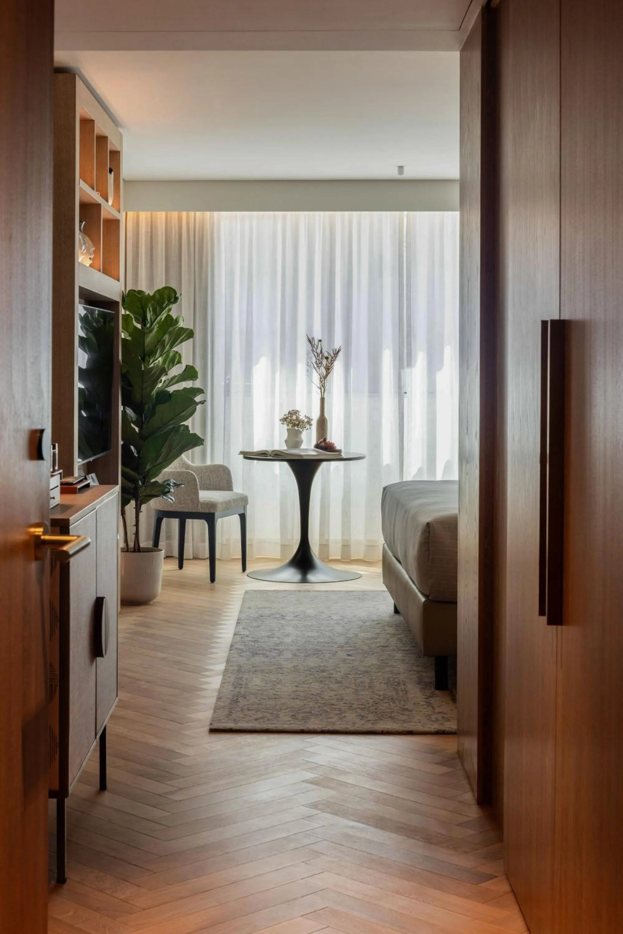 Bed in ME Lisbon by Meliá