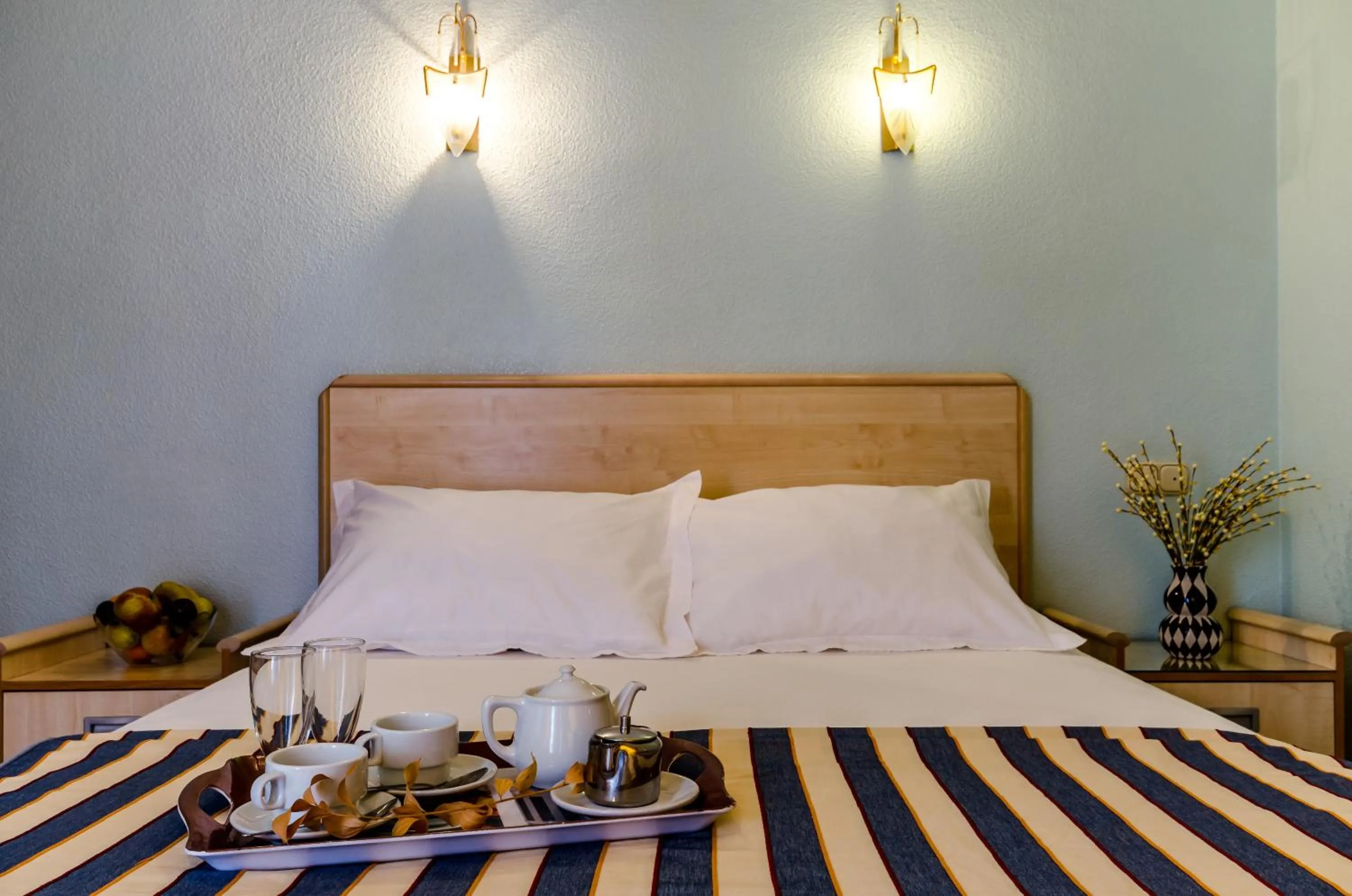 Bed in Hotel Mediterráneo