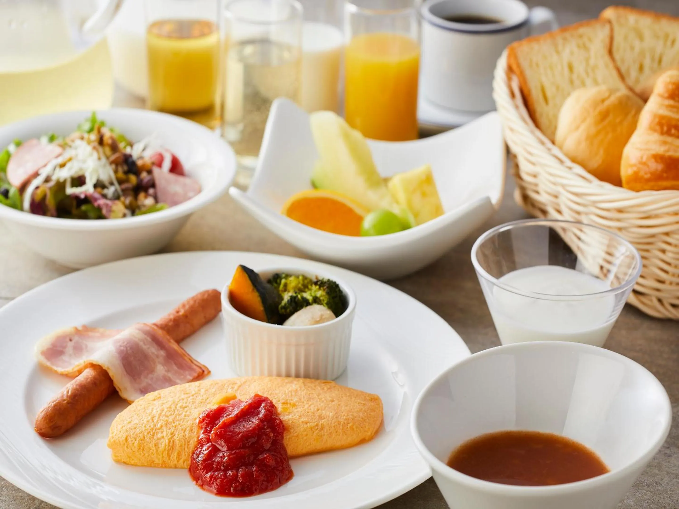 Breakfast in Wan's Resort Yamanakako