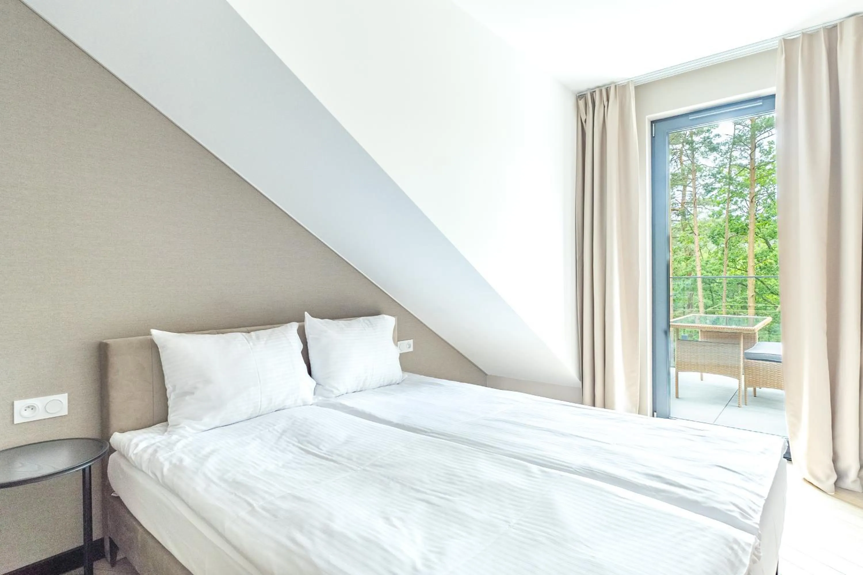 Bedroom, Bed in Sea & Forest Resort Międzyzdroje