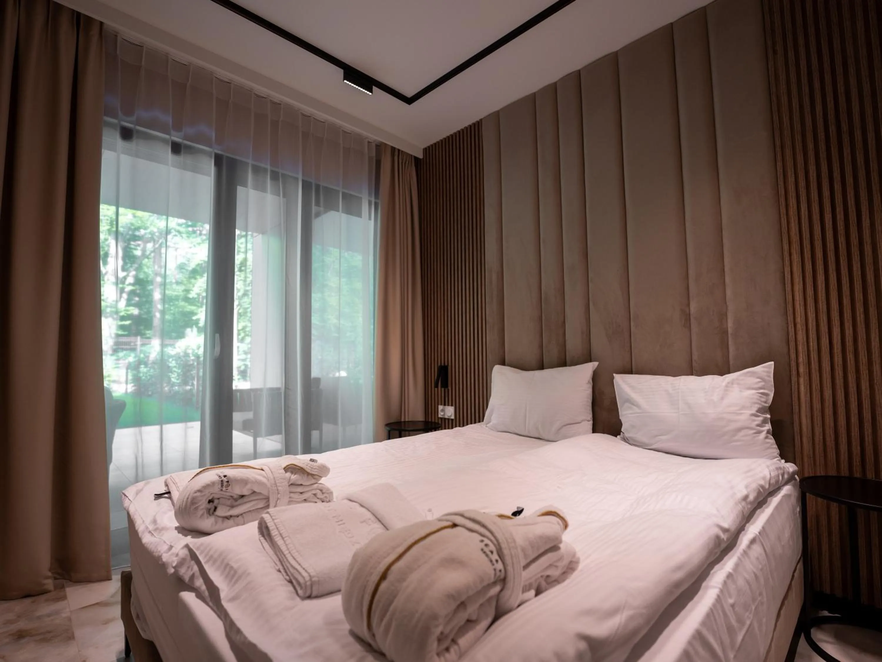 Bedroom, Bed in Sea & Forest Resort Międzyzdroje