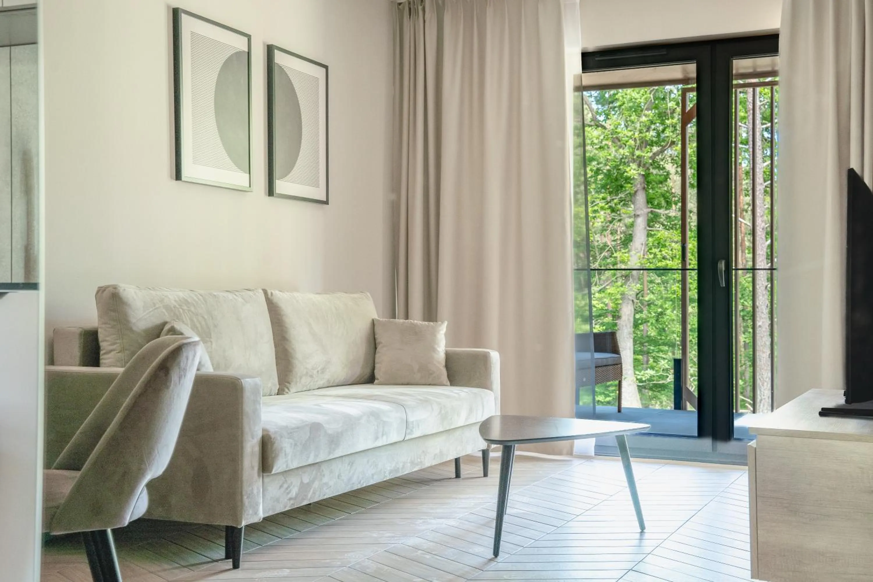 Living room in Sea & Forest Resort Międzyzdroje