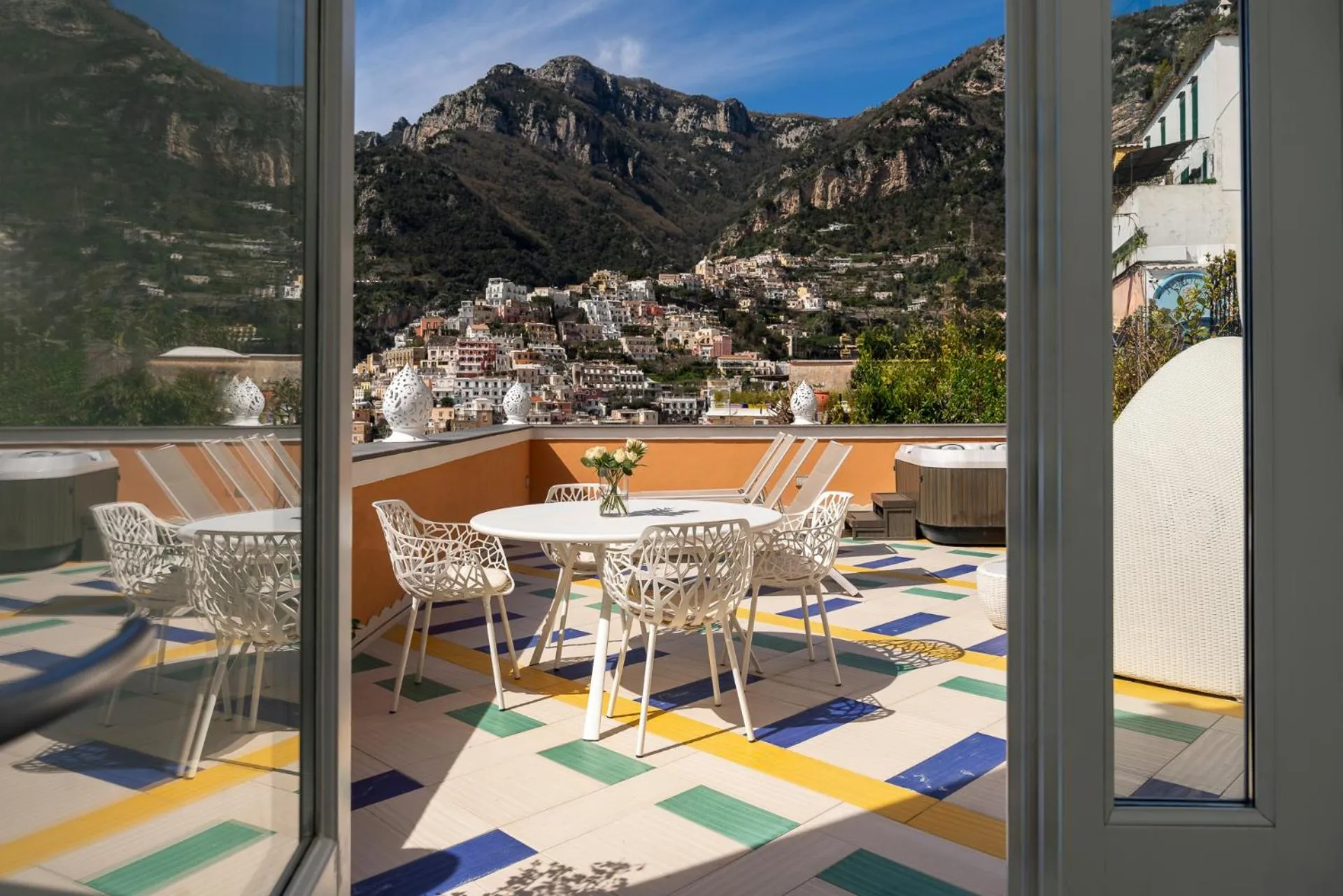 Patio in Hotel Eden Roc