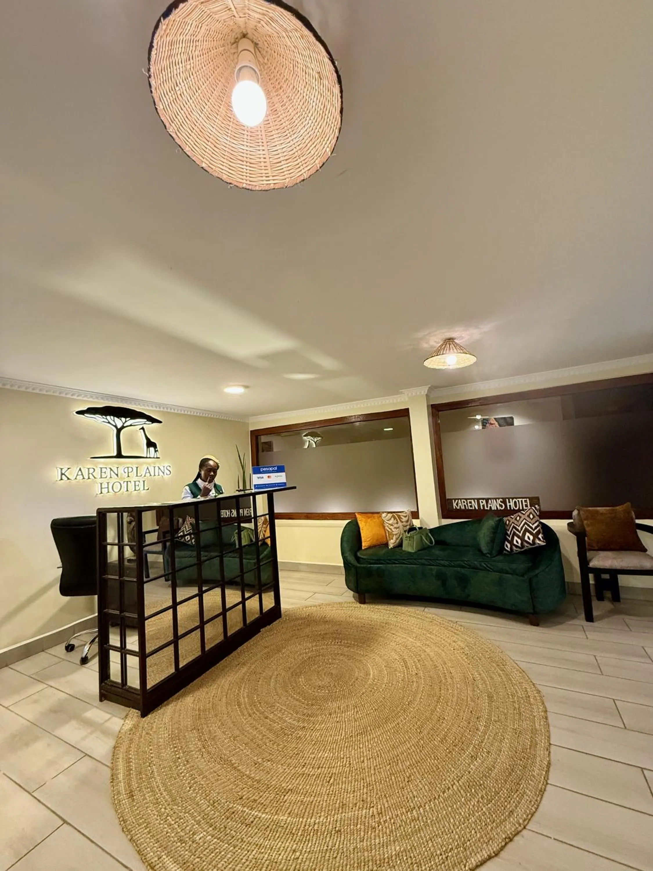 Seating area in Karen Plains Hotel Nairobi