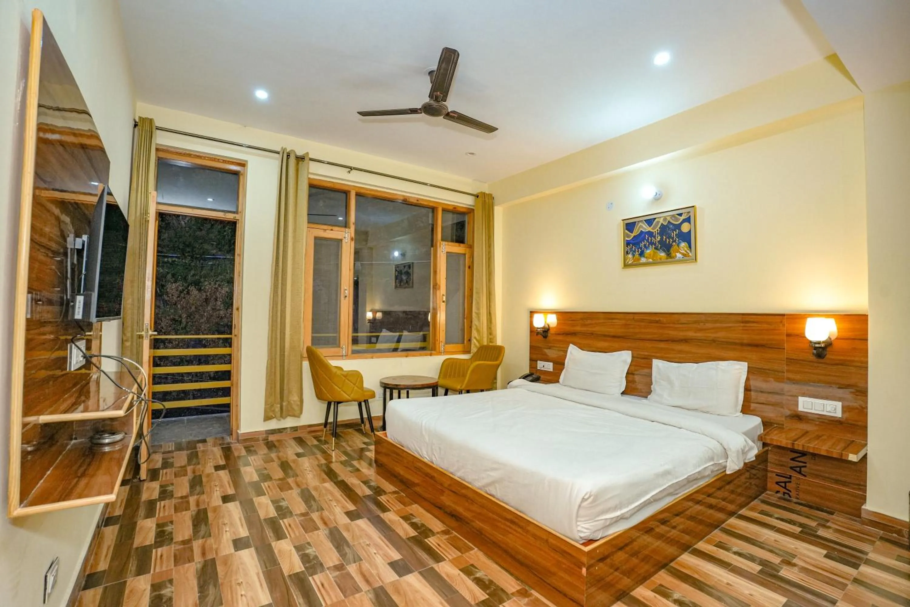 Bed in The Himalayan Stories - A Riverside Heaven Resort