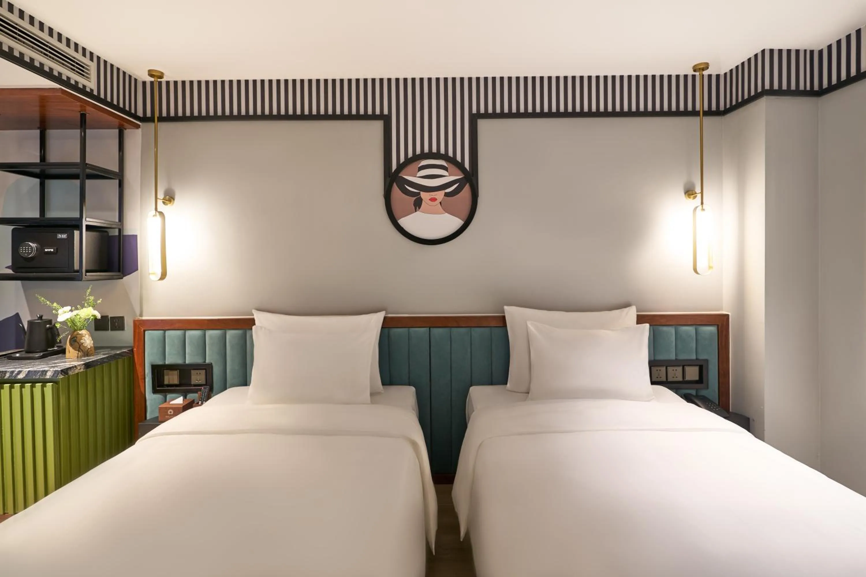 Bed in Solaria Tesori Hotel