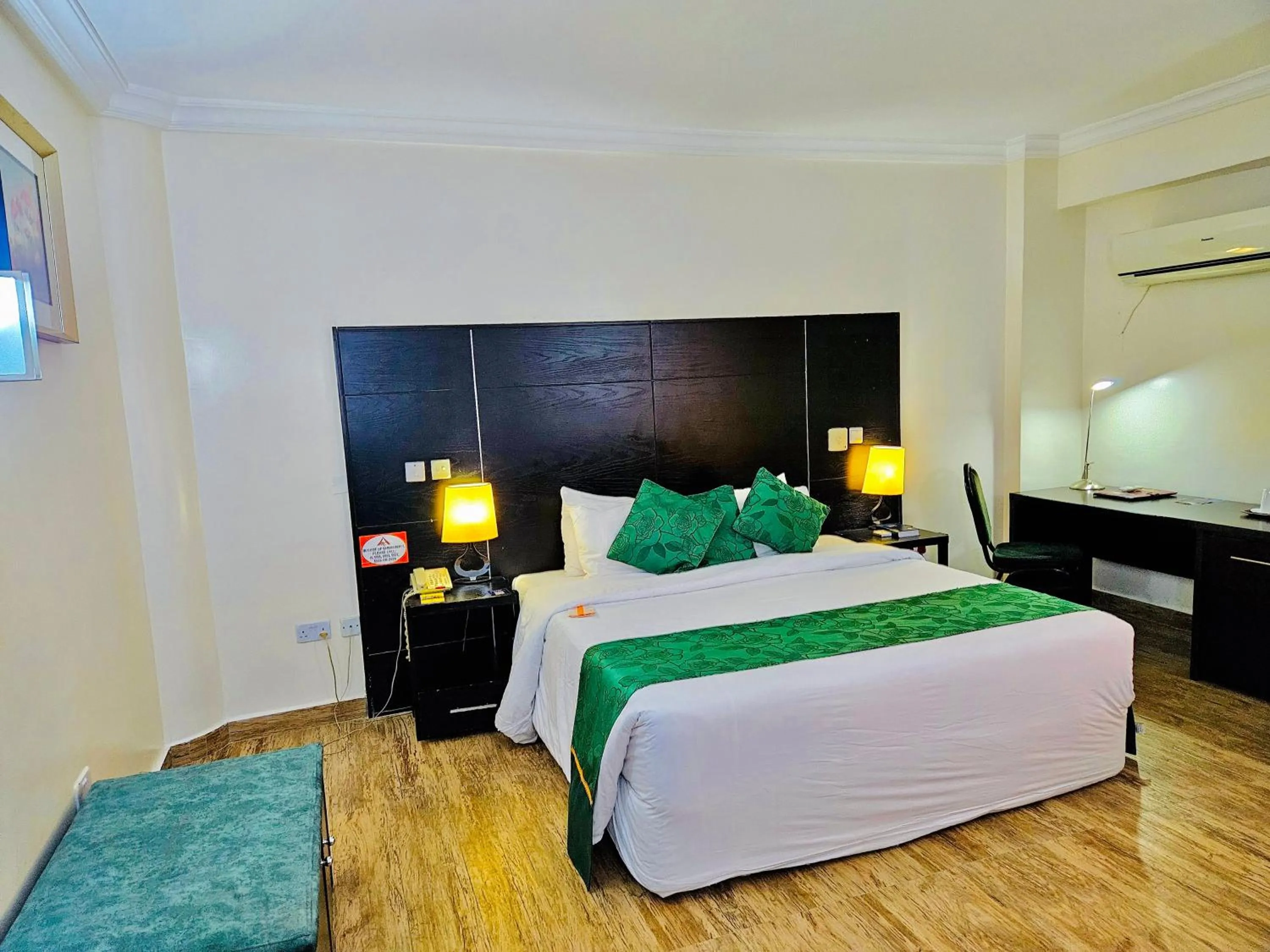 Bed in Reiz Continental Hotel, Abuja