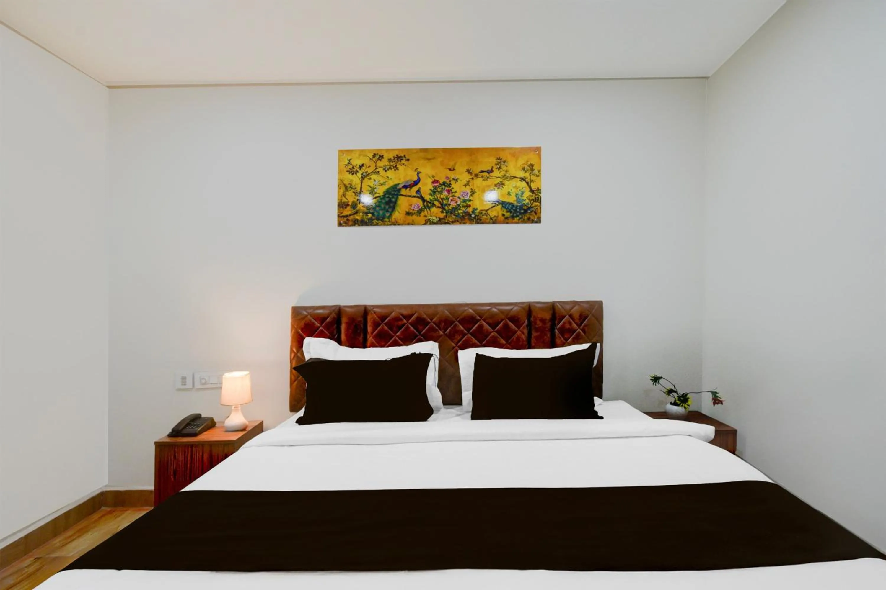 Bedroom, Bed in Super Townhouse Vanasthalipuram Near Deer National Park