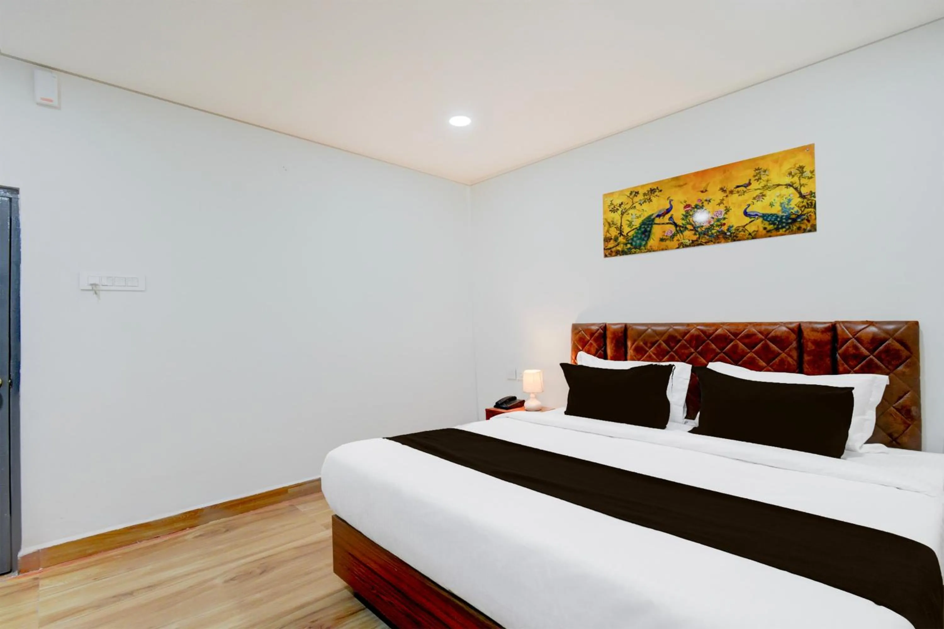 Bedroom, Bed in Super Townhouse Vanasthalipuram Near Deer National Park